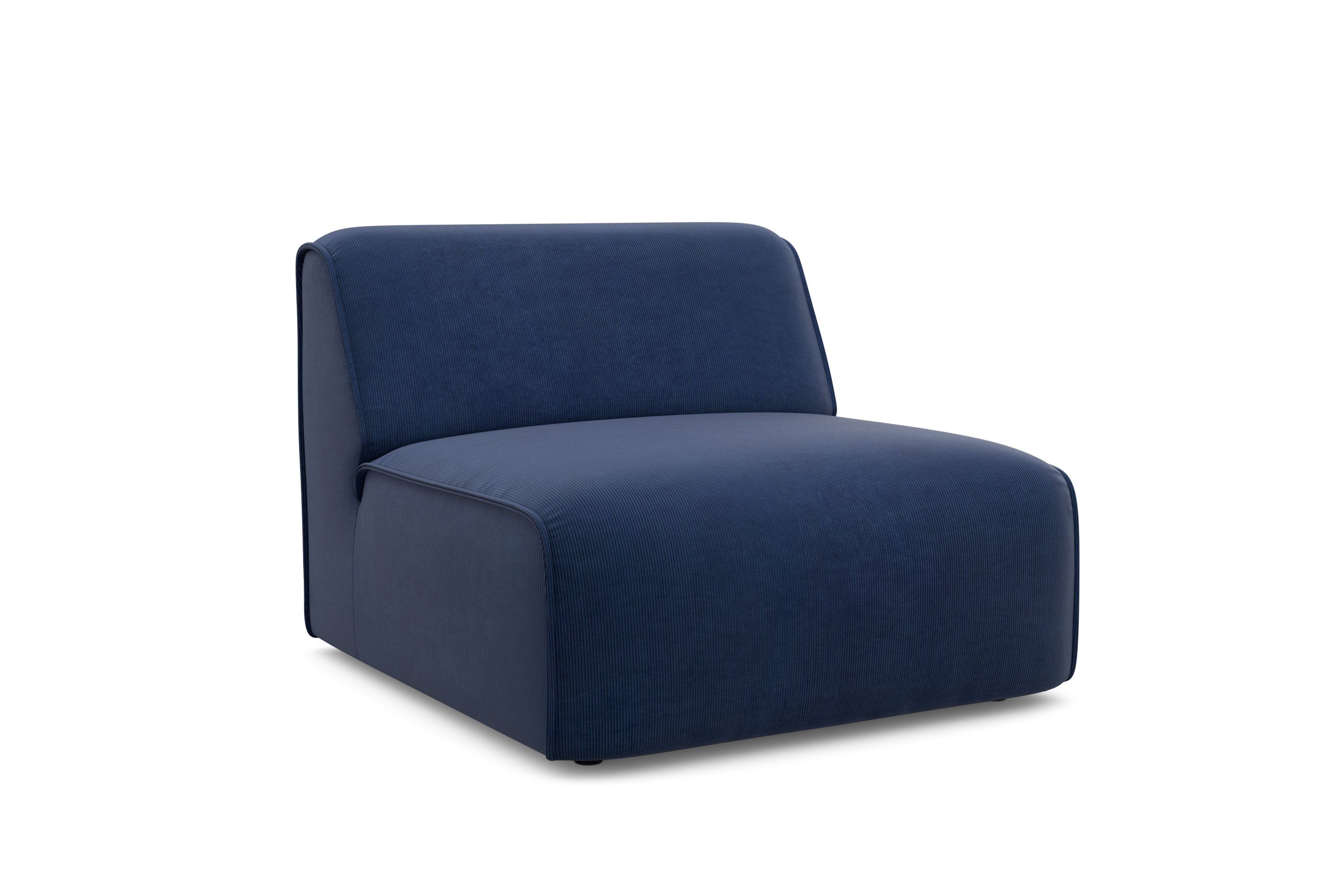 RAUM.ID Fauteuil Merid sofa-middenelement, afmetingen B/D/H: 84/97/46 cm als module of apart te gebruiken, voor individuele samenstelling