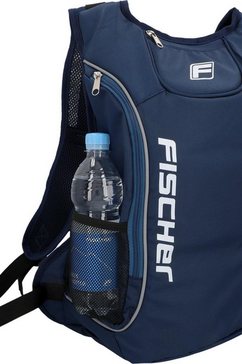 fischer fietsrugzak rucksack mit blinkfunktion knipperlichtje blauw