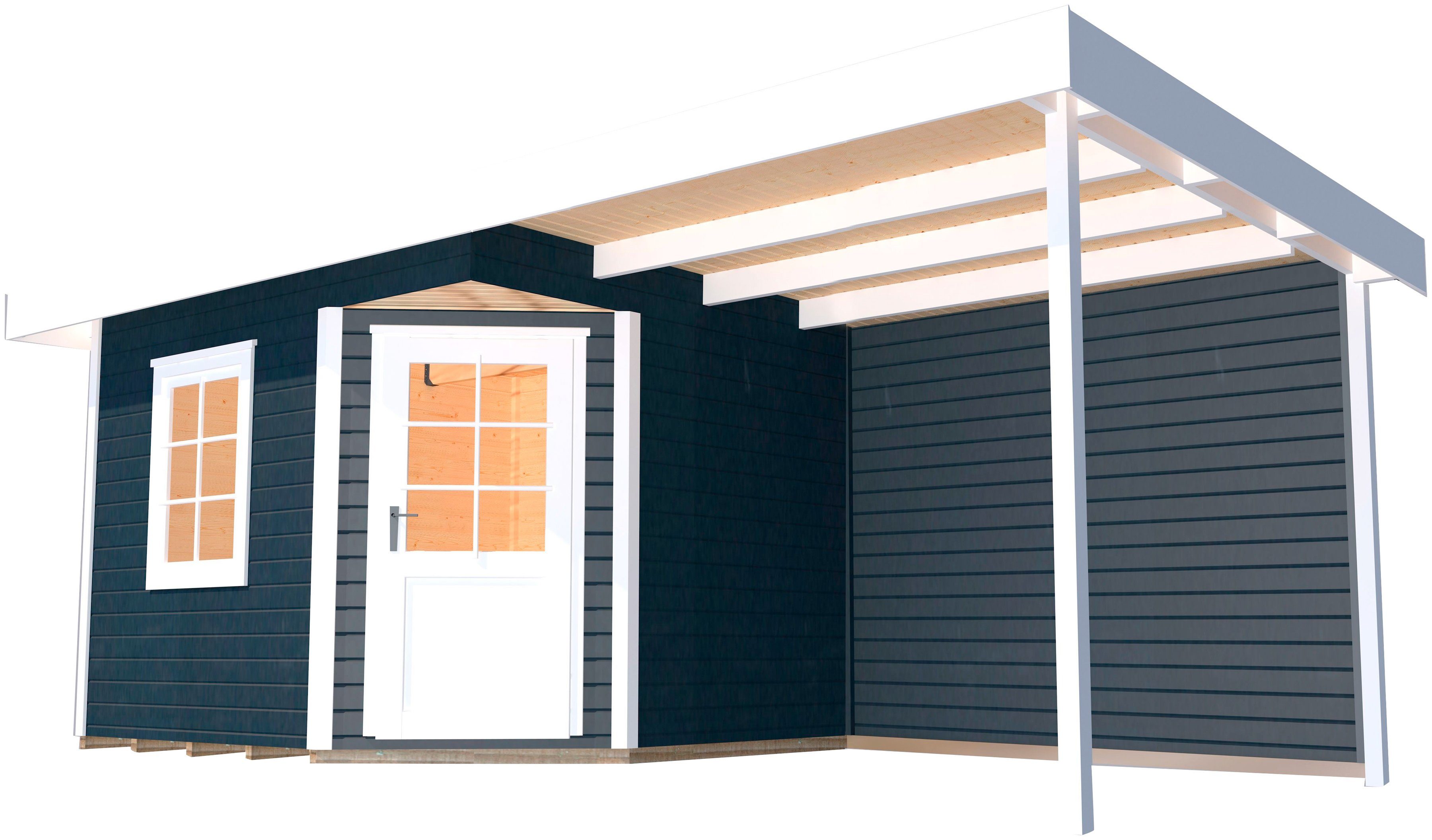 weka Tuinhuisje Designhaus 213A Maat 1 (set) houten tuinhuisjes grijs