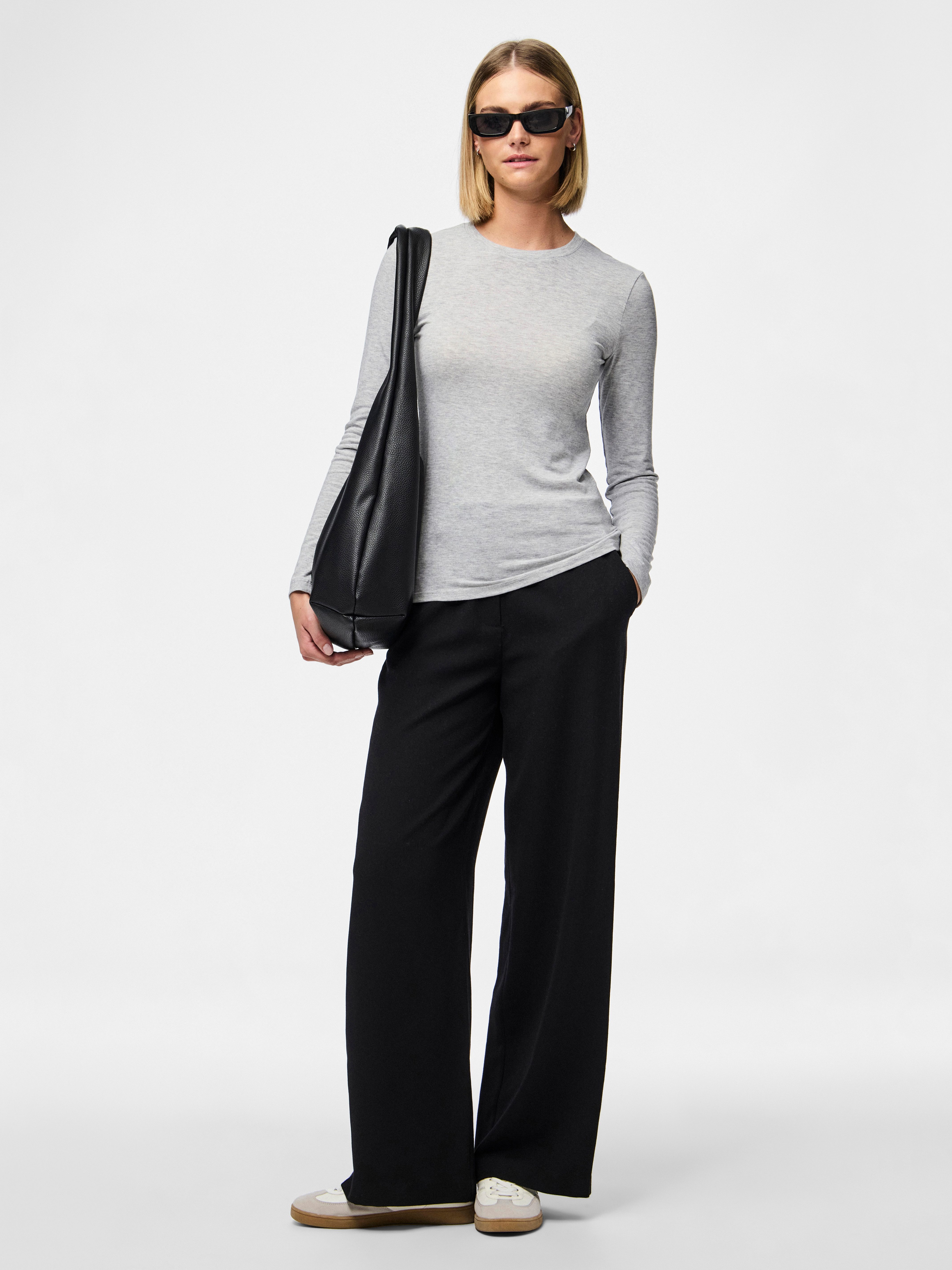 pieces Shirt met lange mouwen PCMARIA LS TOP NOOS BC