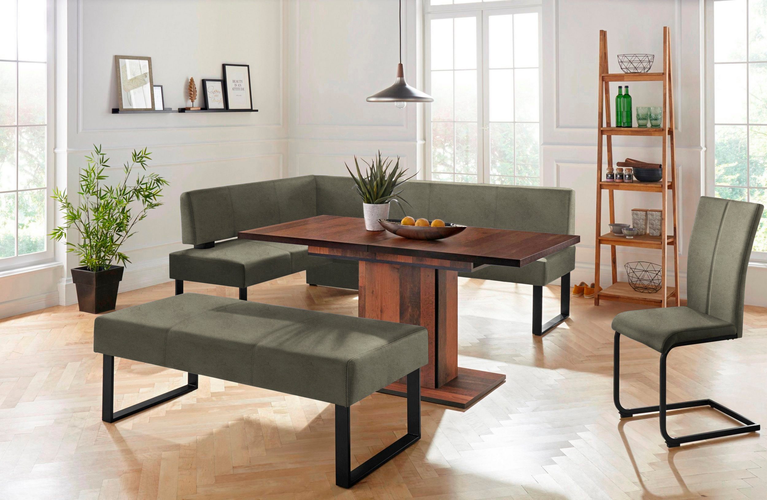 Home affaire Zitbank Oliver Breedte 140 cm, met metalen frame