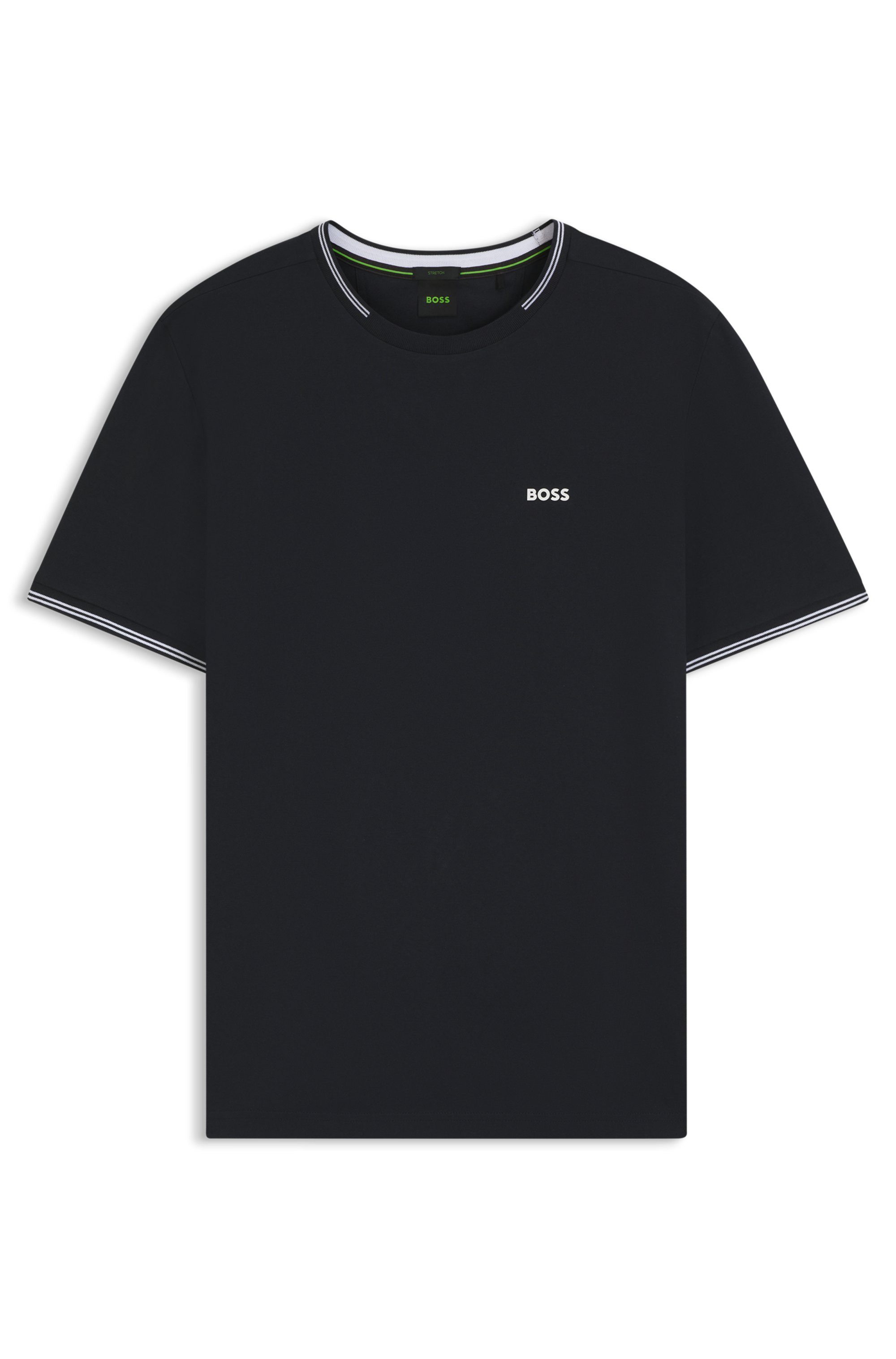 BOSS GREEN T-shirt Taul met contrasterende streepdetails