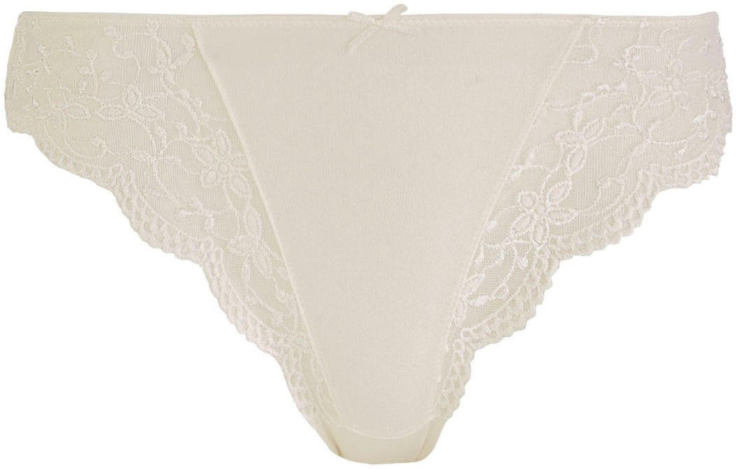 Nina Von C. String SILVER EDITION met gebloemde kanten inzetten (2 stuks, Set van 2)