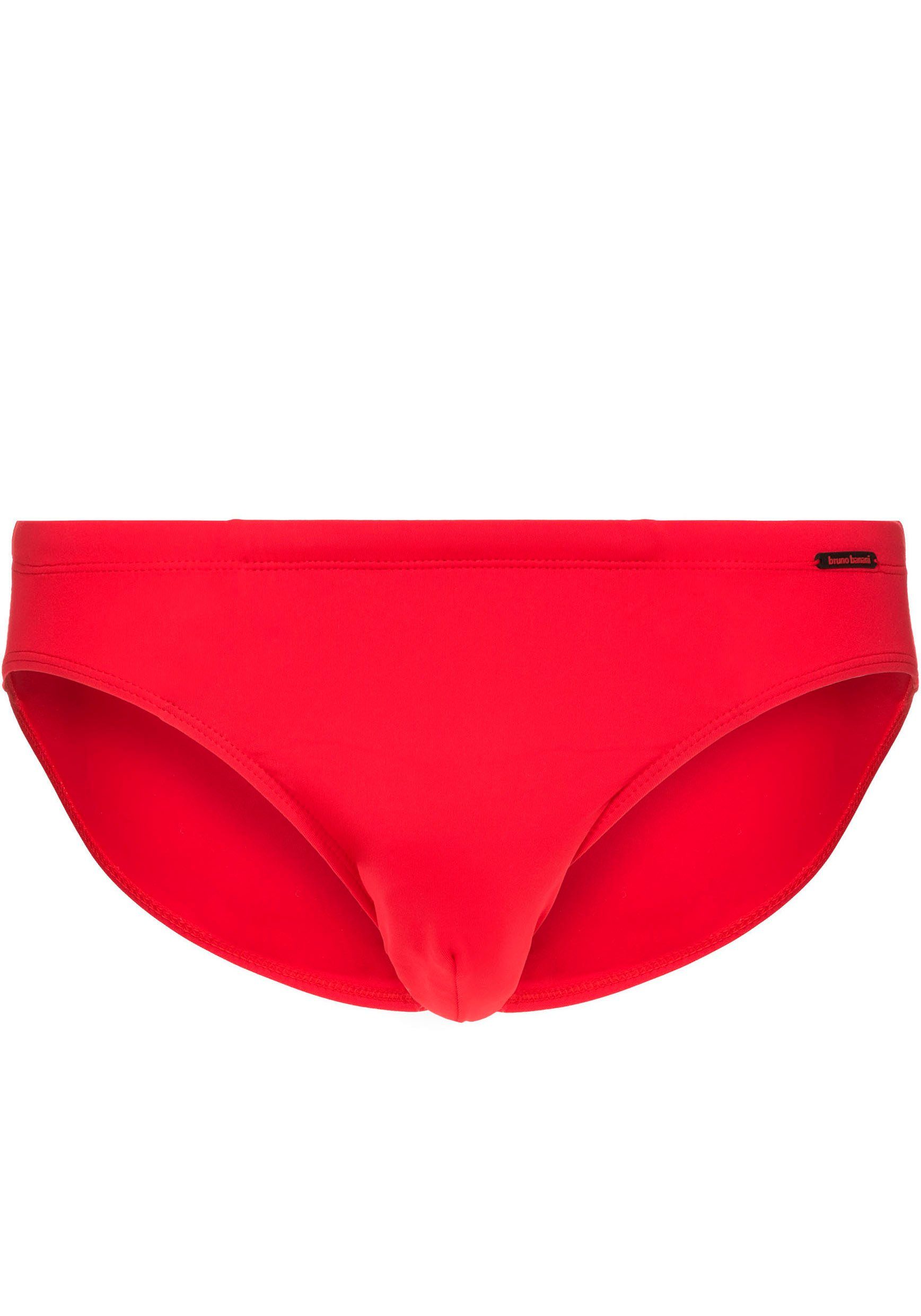 Bruno Banani Zwembroek Mini Wave Line 2.0 Swim met opzij gestempeld logo (1 stuk)