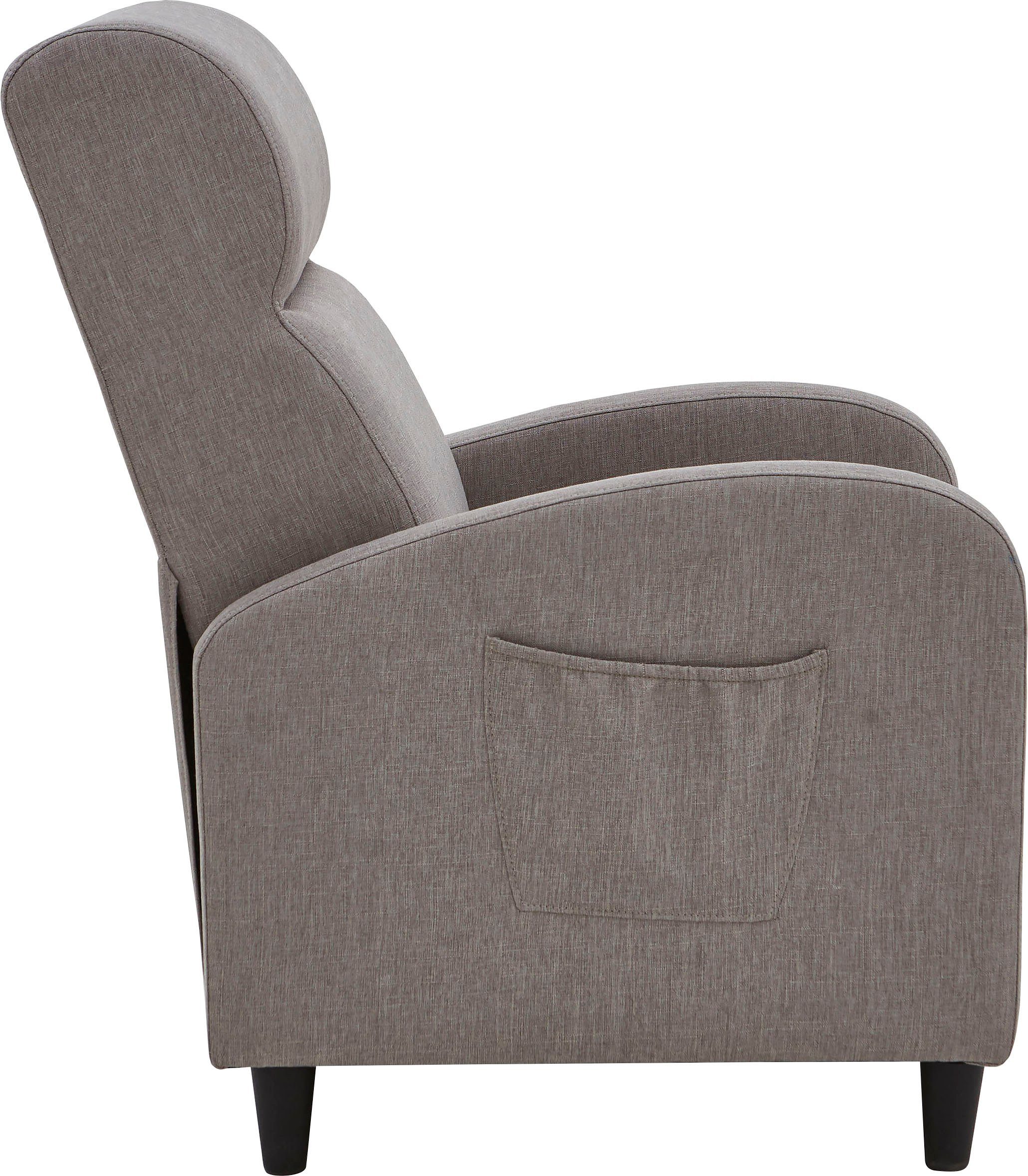 ATLANTIC home collection Relaxfauteuil Tom met relax- en slaapfunctie, onze altijd lage prijs