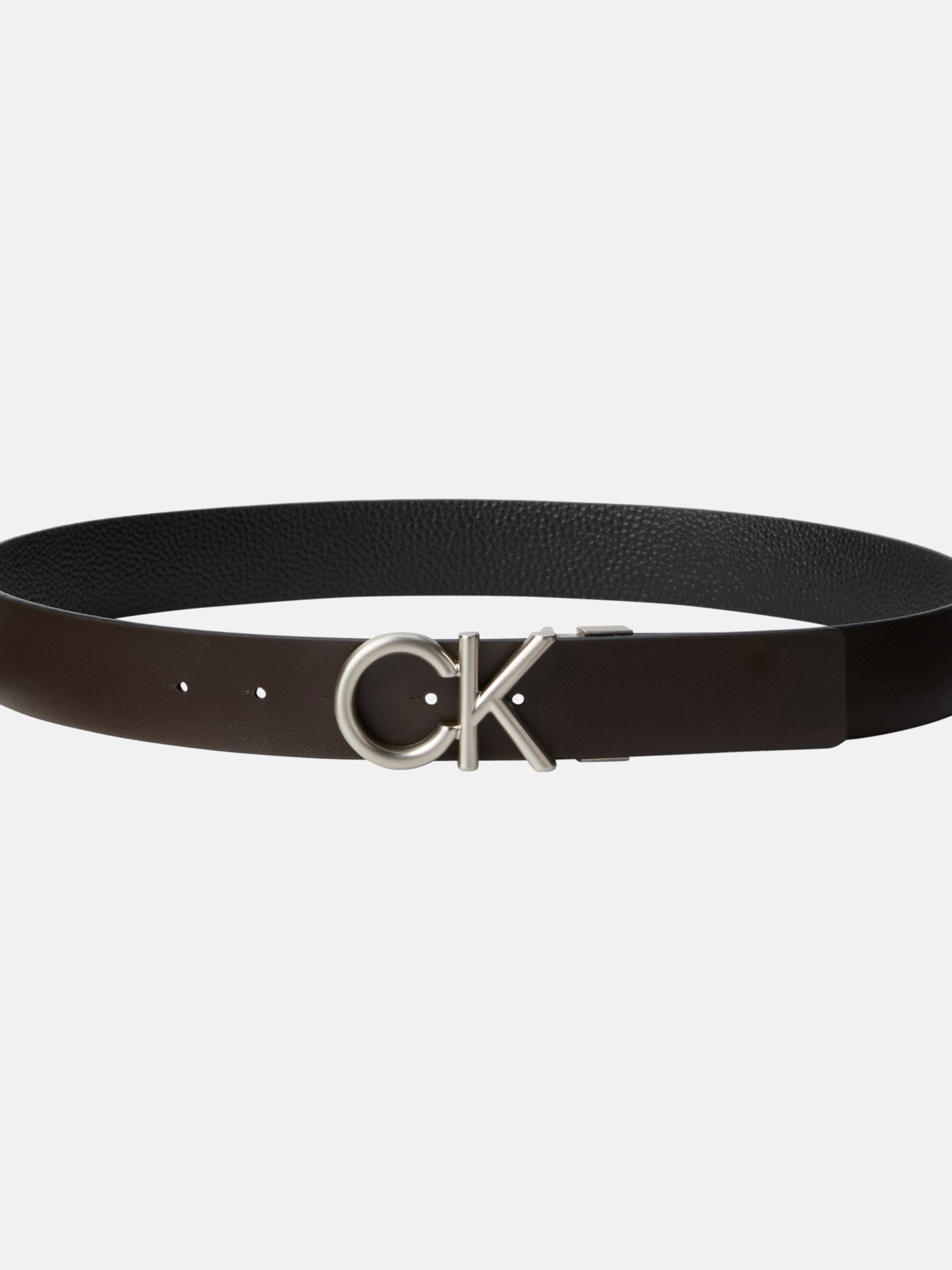 Calvin Klein Leren riem CK HALLMARK LOGO 35MM ADJ/REV