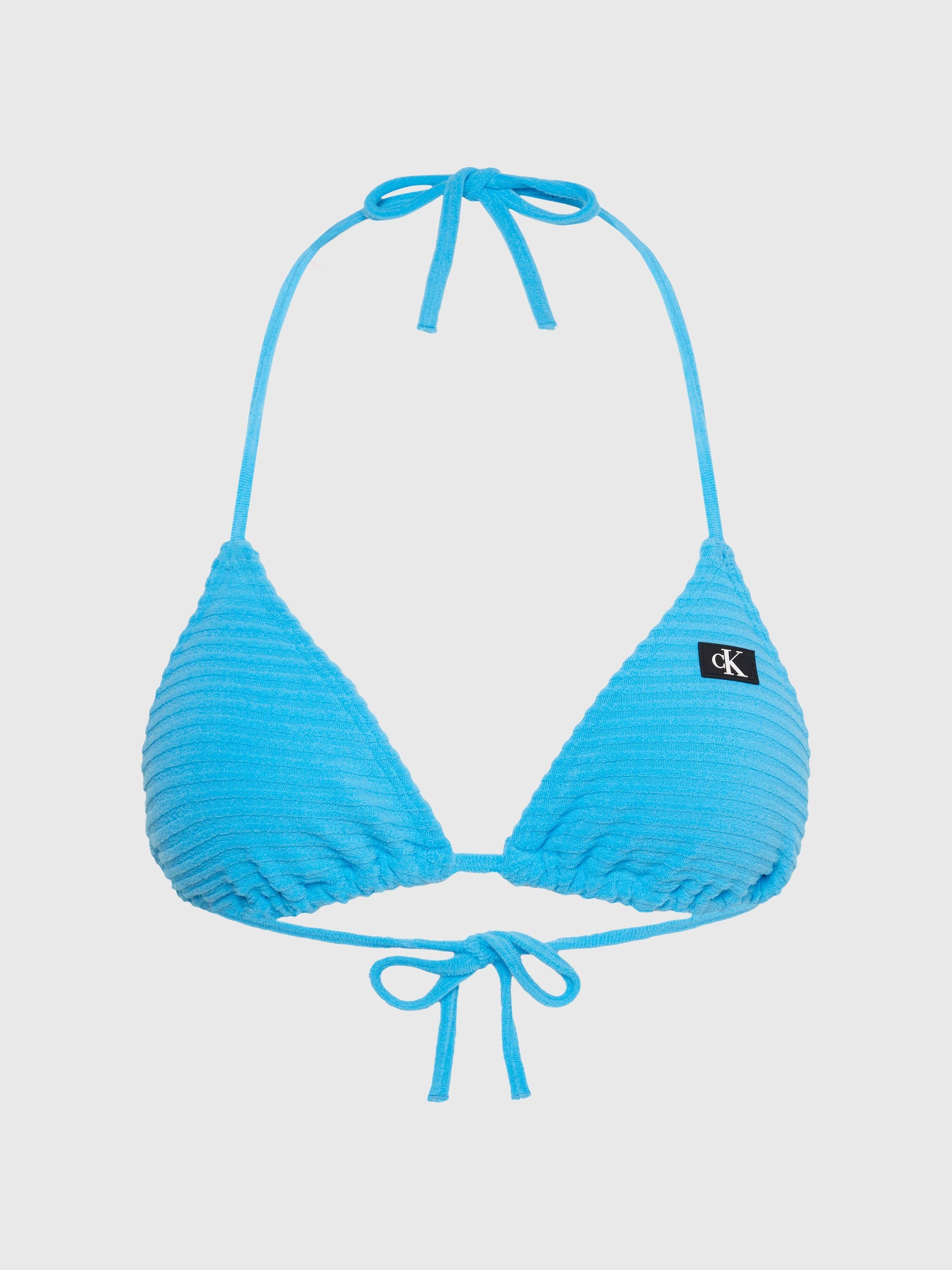 Calvin Klein Swimwear Triangel-bikinitop TRIANGLE-RP met geribde structuur