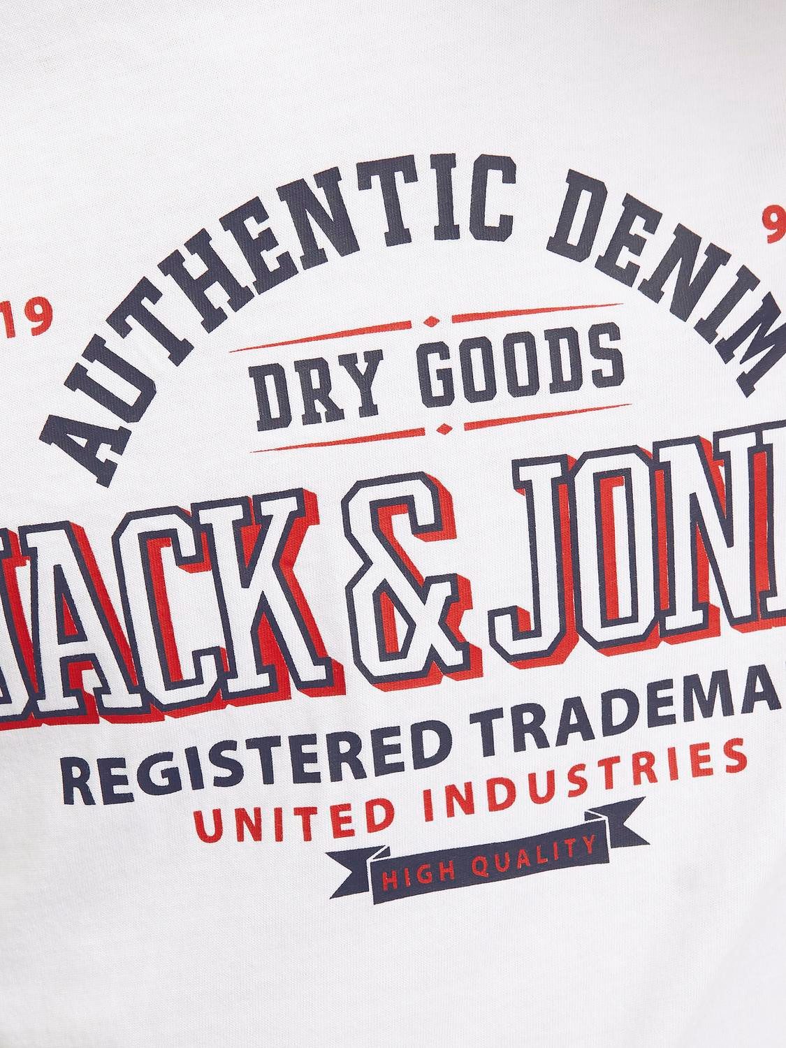 Jack & Jones Junior Shirt met ronde hals JJELOGO TEE SS O-NECK 2 COL S NOOS JNR