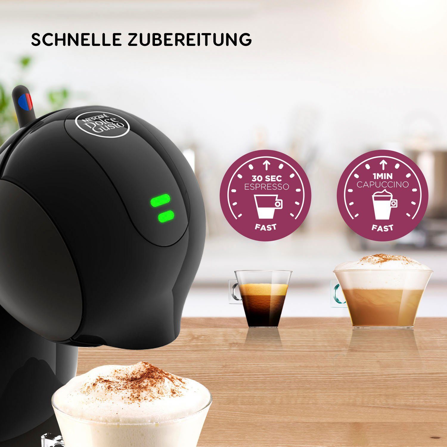 Nescafé Dolce Gusto Koffiecapsulemachine KP2708 Infinissima Touch Automatic, incl. 3 pakken dolce gusto flat white t.w.v. €17,97 (adviesprijs)