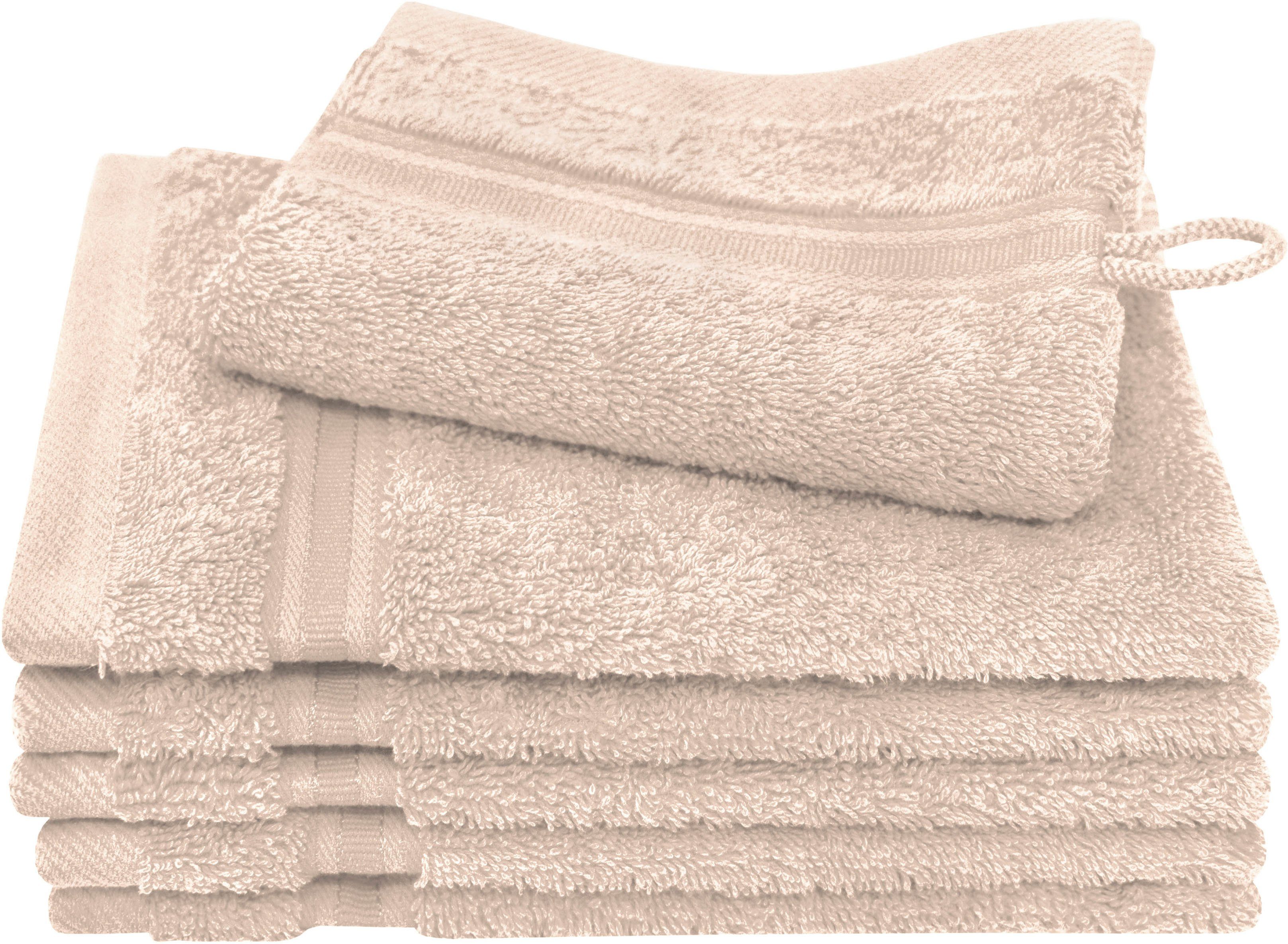 Dyckhoff Washandje Siena met rand (set, 6 stuks)