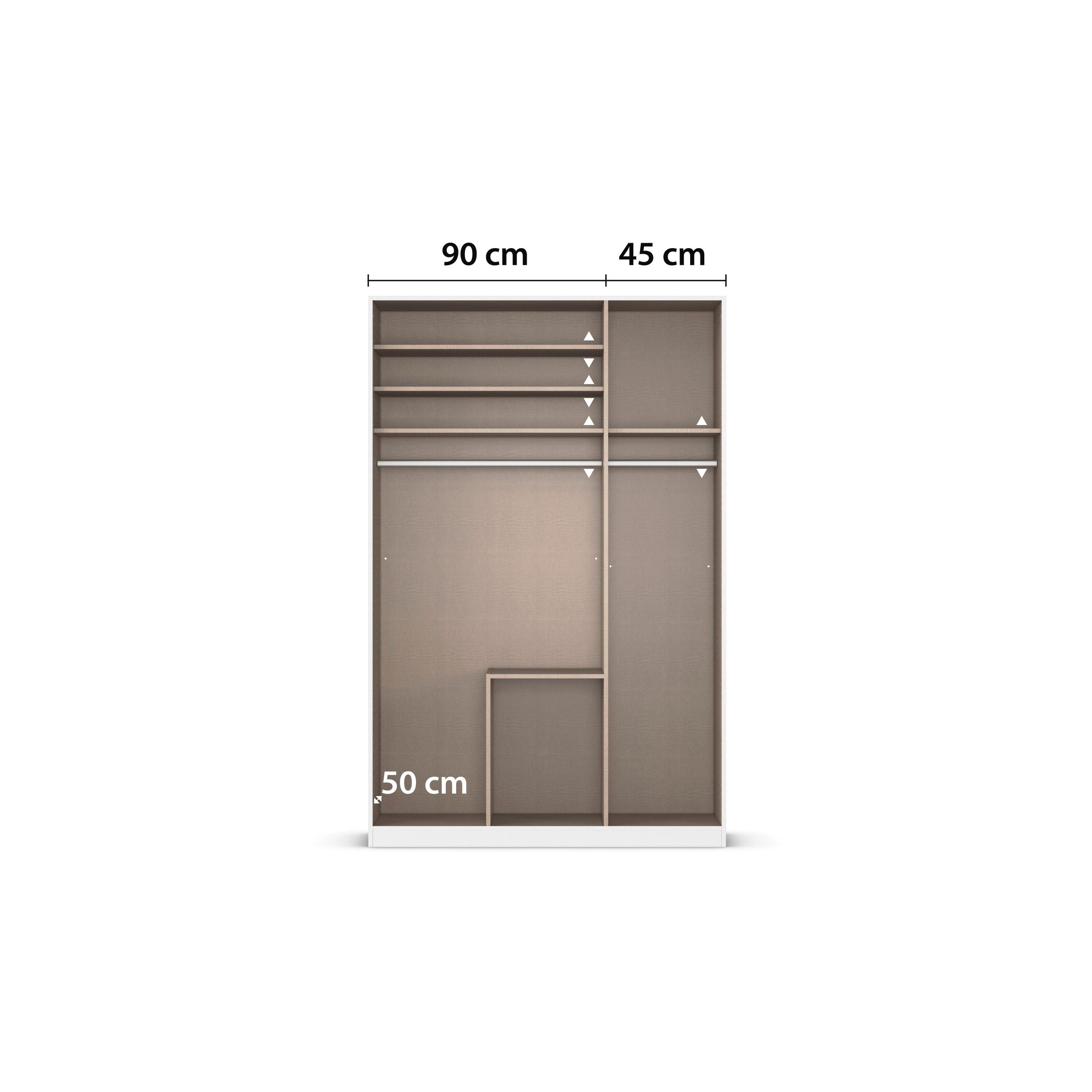 rauch Draaideurkast Kledingkast kast garderobe AGORDO met decor- of hoogglansfront
