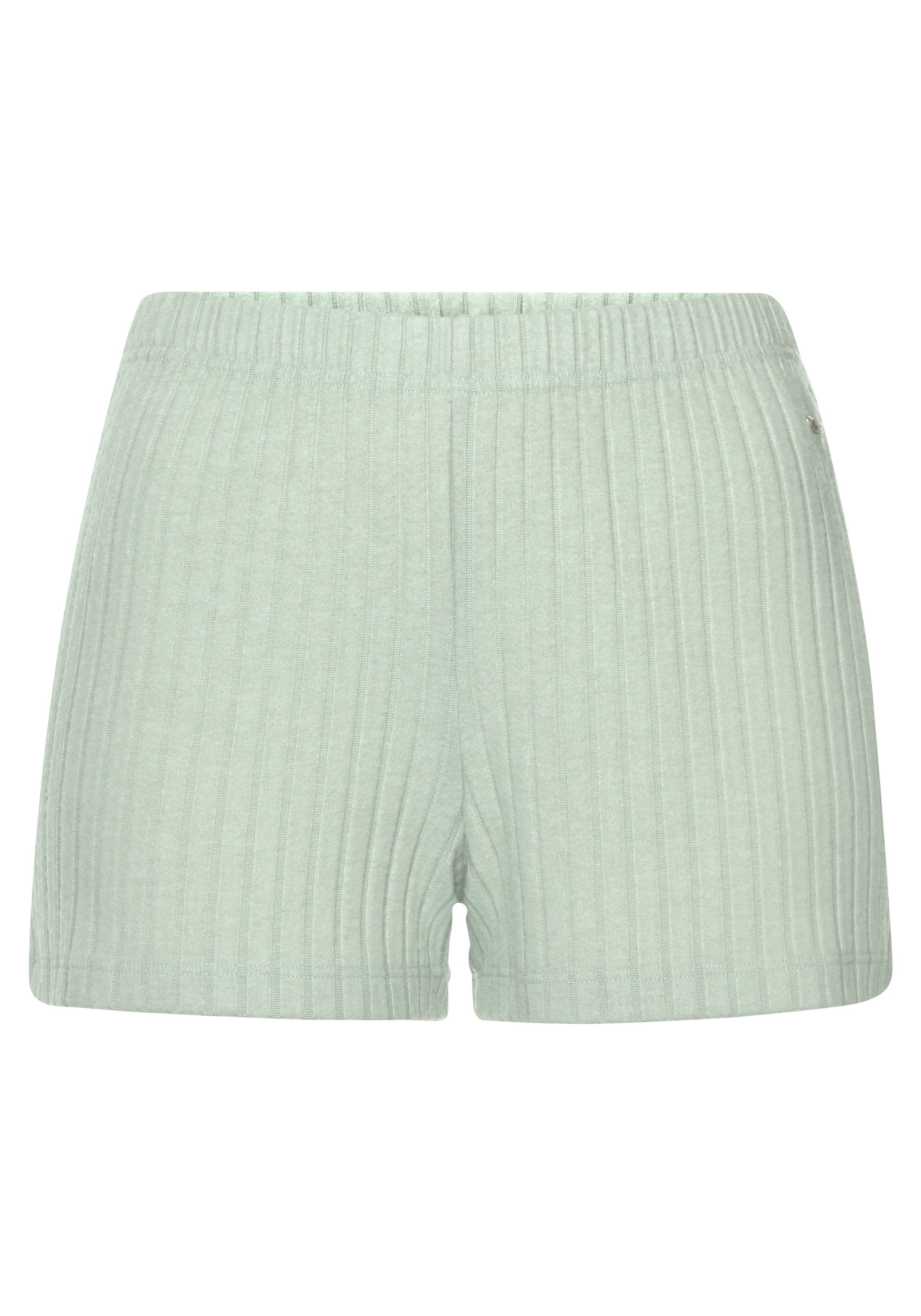 s.Oliver RED LABEL Beachwear Relaxshorts van duurzame ribbrei, loungewear