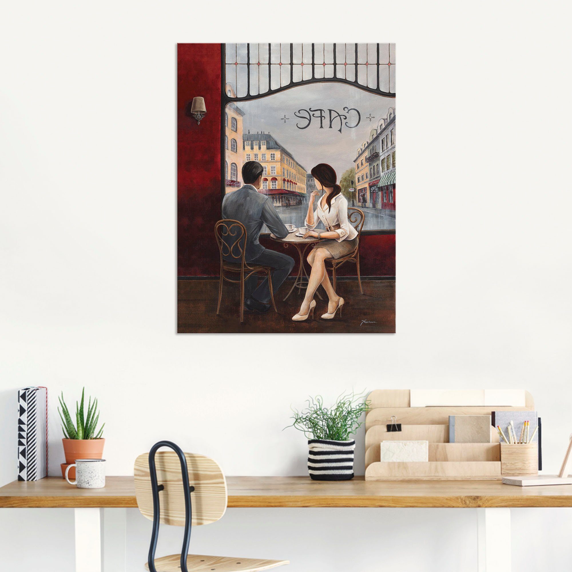 Artland Artprint Koffie als artprint van aluminium, artprint voor buiten, artprint op linnen, poster, muursticker