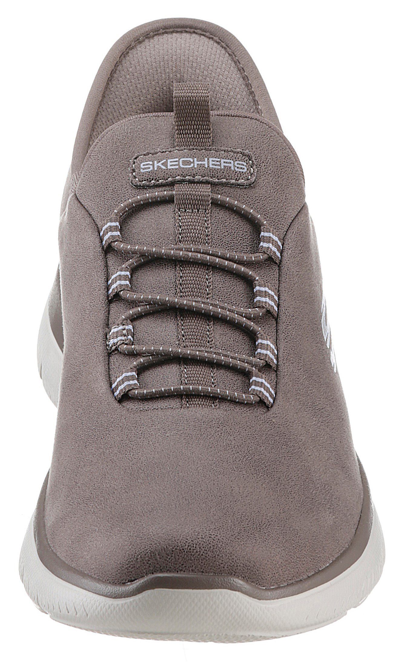 Skechers Slip-on sneakers Summits Slipper, vrijetijdsschoen, lage schoen in vegan uitvoering