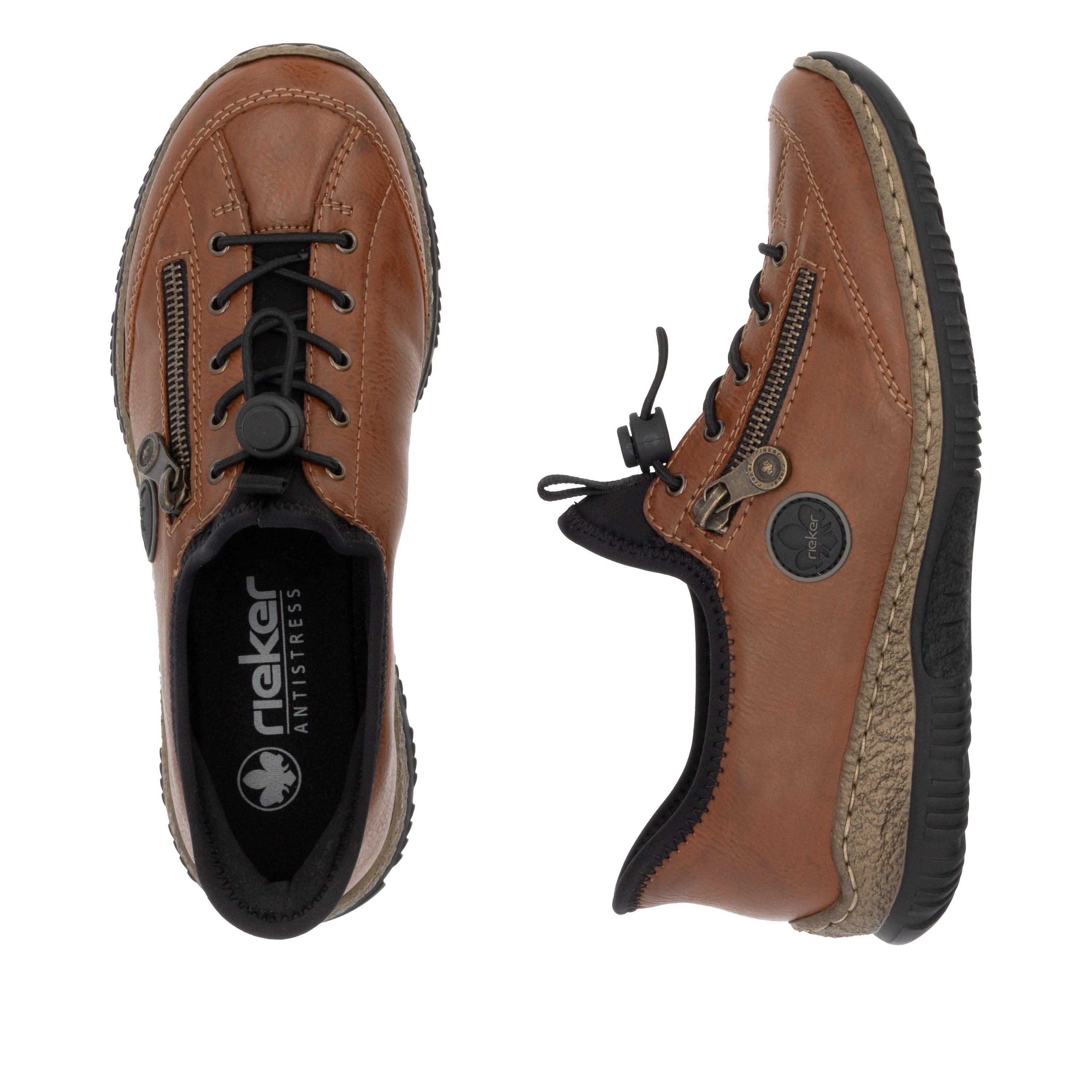 Rieker Slip-on sneakers Ready2GO , instapschoen, vrijetijdsschoen, lage schoen met memosoft-uitrusting