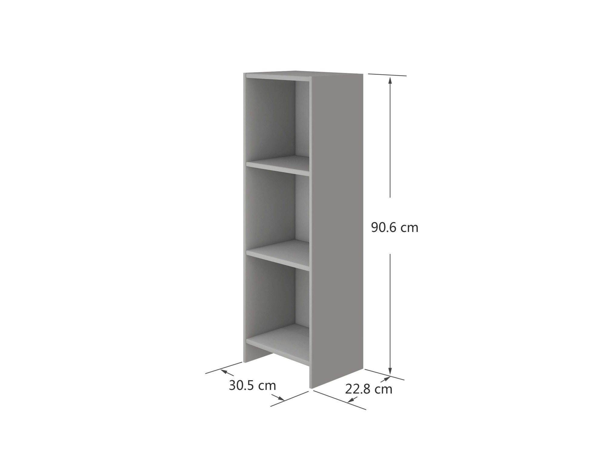 Thuka Rek Luna staand rek, verschoonrek met 2 inlegplanken, te gebruiken samen met commode luna