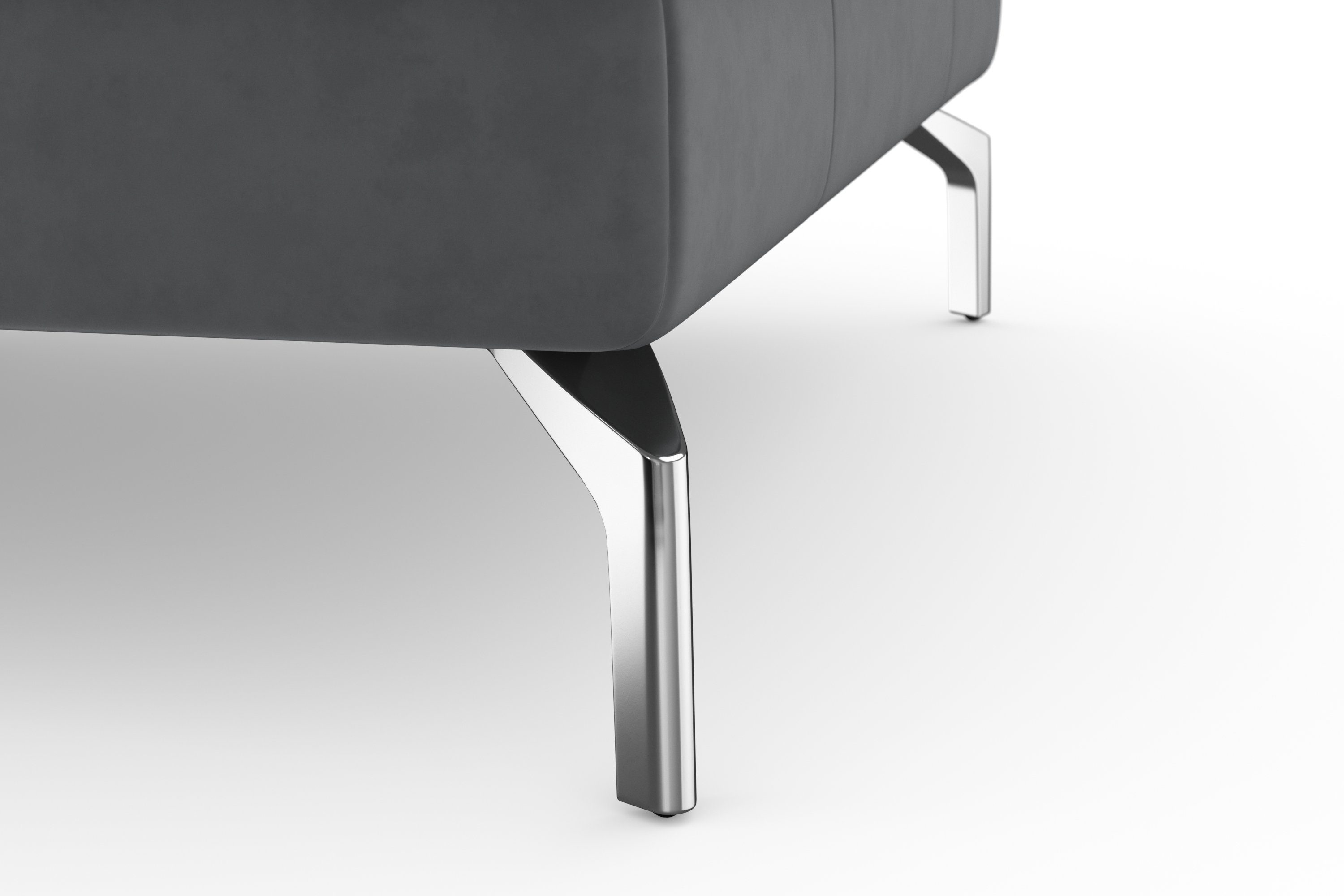 sit&more Hoekbank Bendigo L-vorm inclusief zitdiepteverstelling, bodemvrijheid 15 cm, in 2 pootkleuren