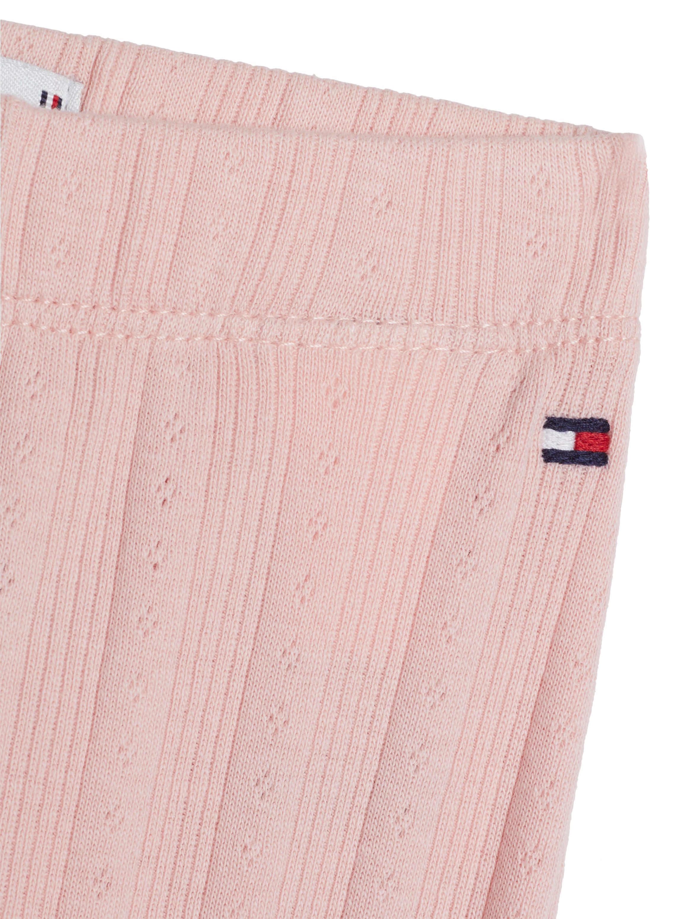 Tommy Hilfiger Legging FLOWER POINTELLE LEGGING Baby tot 2 jaar met logo-borduursel