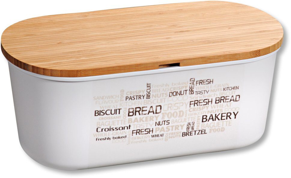 KESPER for kitchen & home Broodtrommel met deksel als snijplank (1-delig) accessoires beige