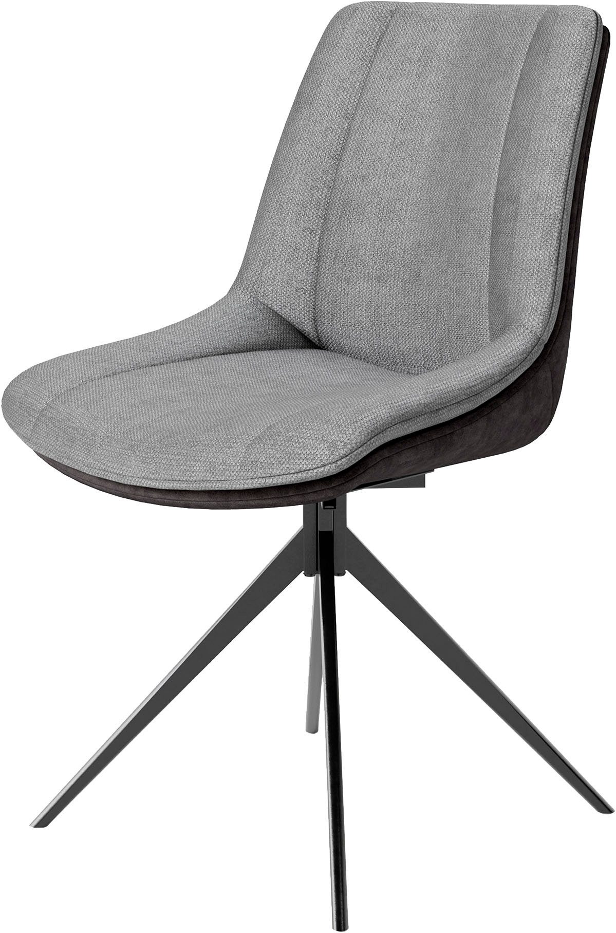 byLIVING Eetkamerstoel Phoenix set van 2 360 graden draaibaar met terugloopfunctie en hoogwaardige bekledingsstoffen (set, 2 stuks)