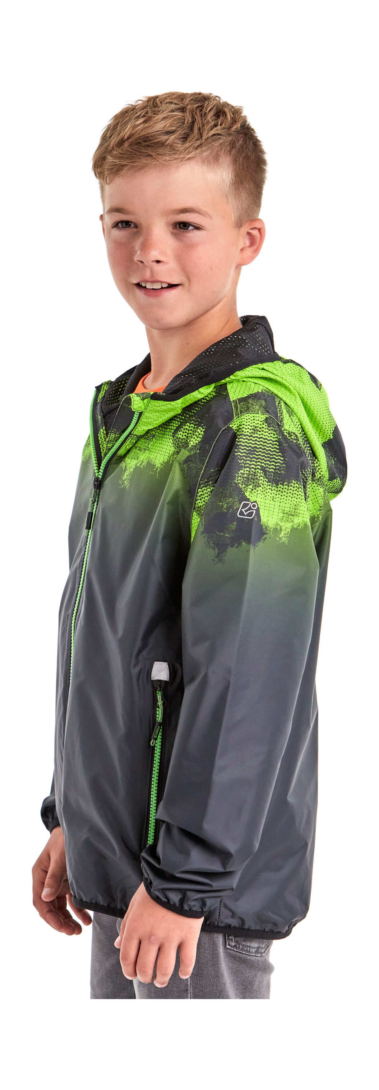 Killtec Outdoorjack Lyse BYS JCKT B Lichte, waterdichte kinderjas, klein opvouwbaar, cool patroon