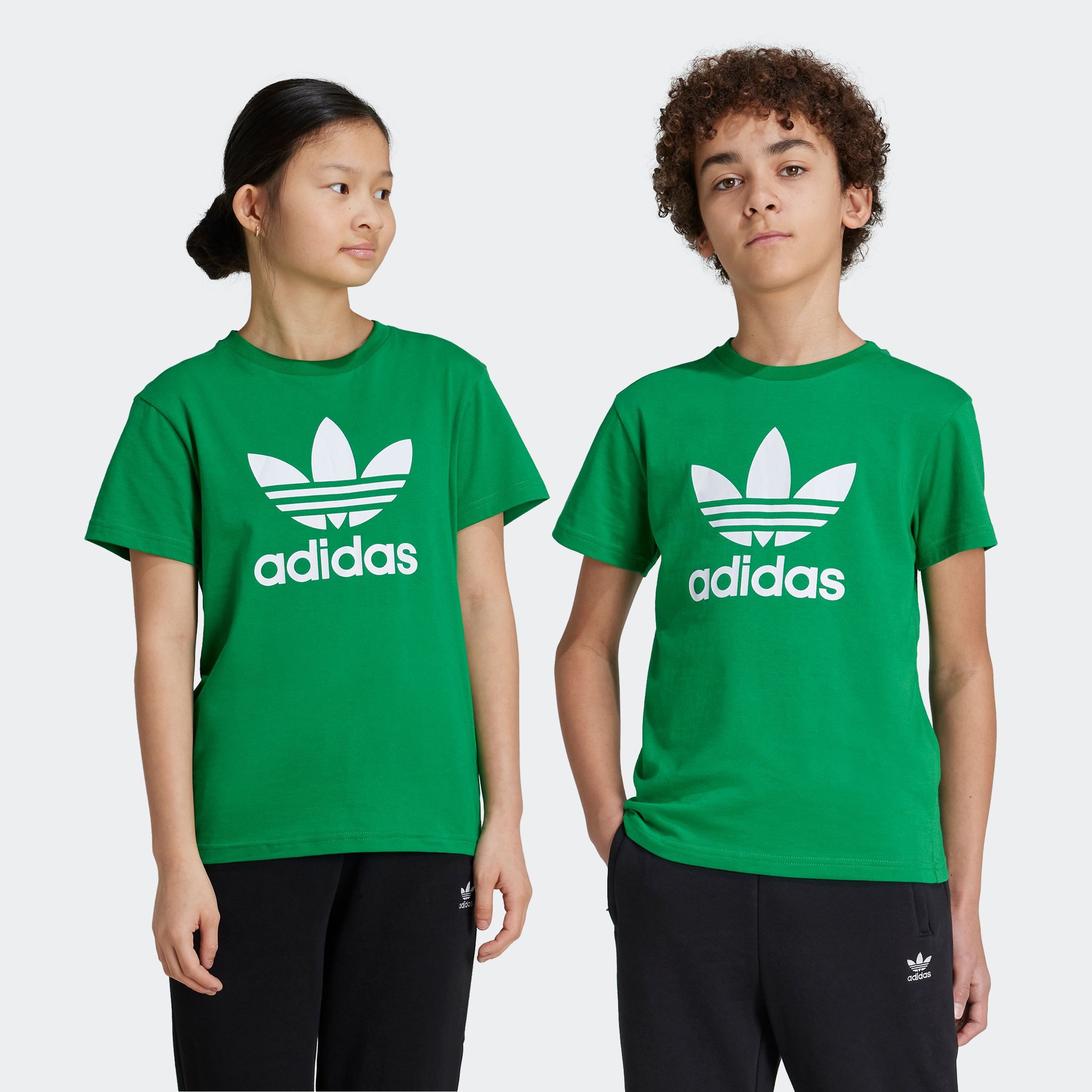 adidas Originals T-shirt TREFOIL TEE jongens t-shirts maat 158 groen