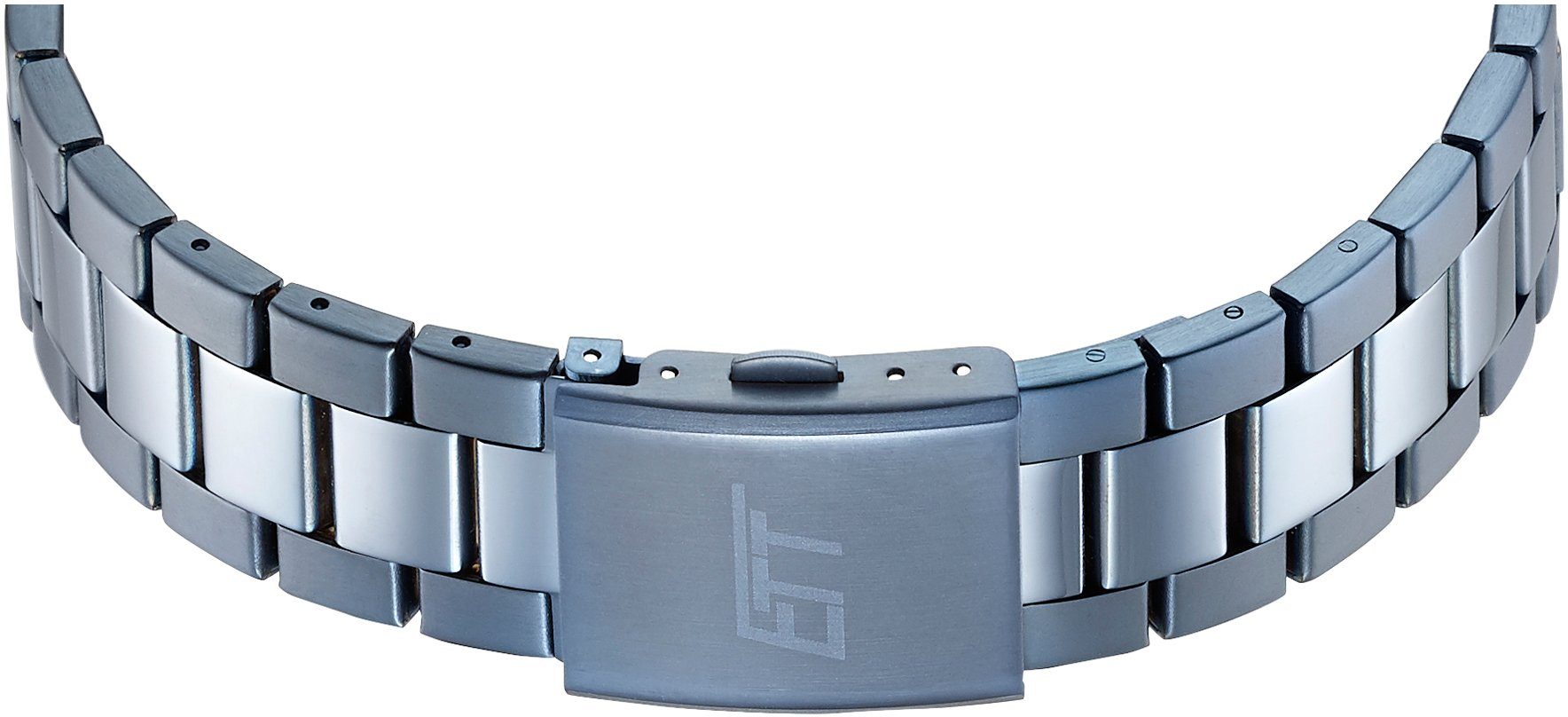 ETT Radiografische chronograaf Hunter Polshorloge, herenhorloge, solar, stopwatchfunctie, roestvrijstalen band