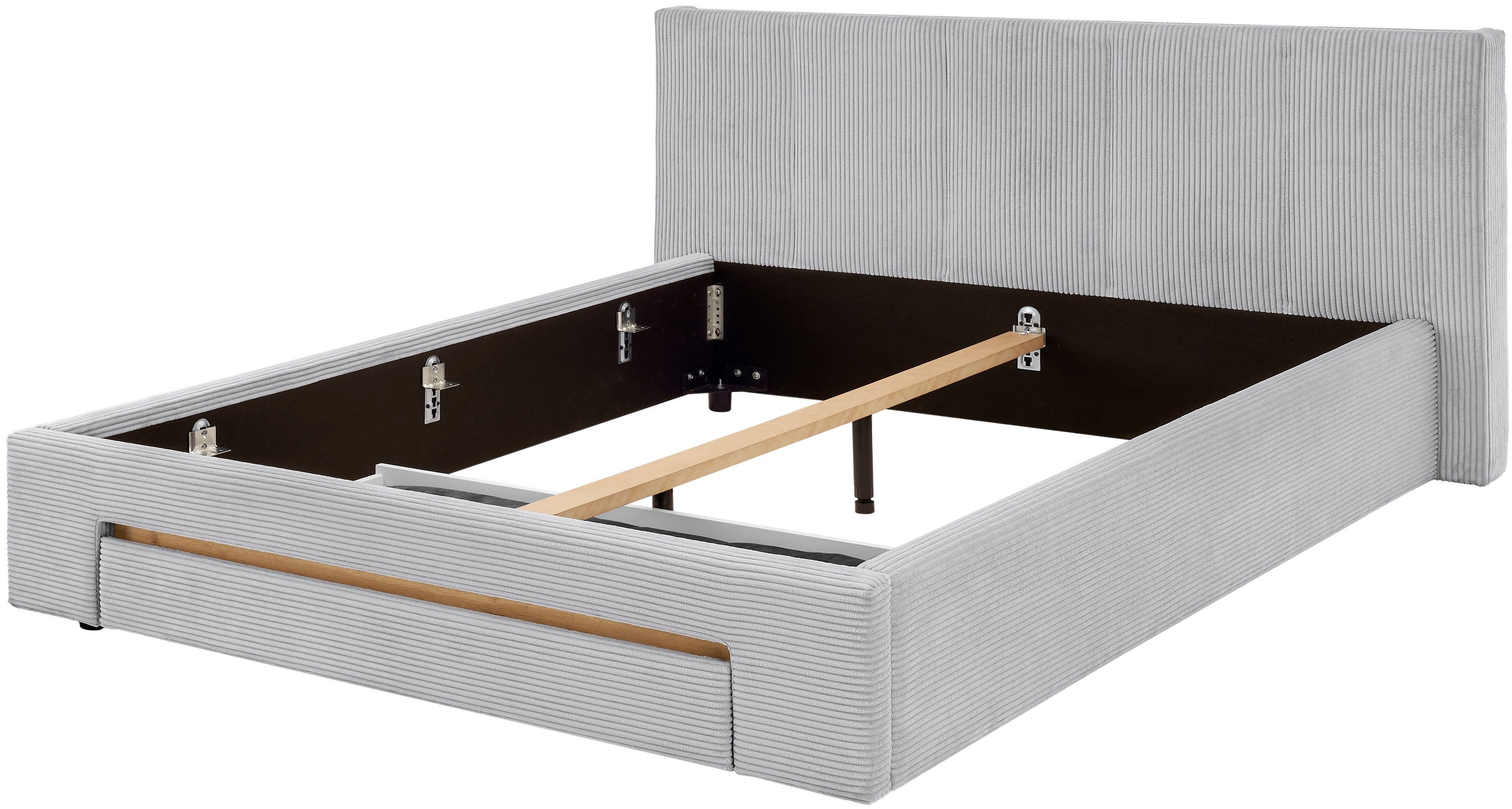 INOSIGN Gestoffeerd bed CiTY/GiRON, bedframe met bedlade, gestoffeerd opbergbed met hondenbed of opberglade, bekleding van corduroy of linnenlook