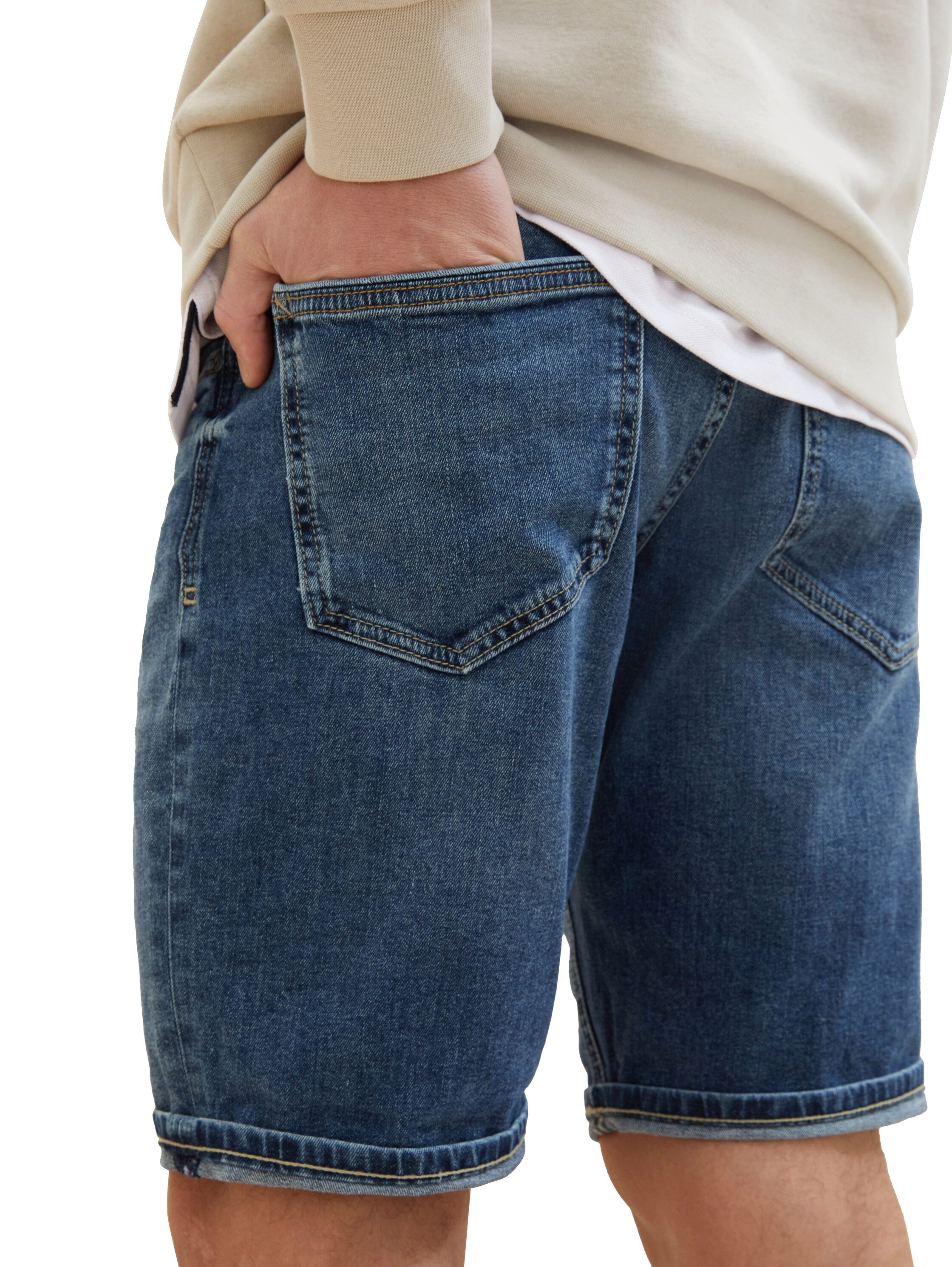 Tom Tailor Jeansbermuda Josh in lichte wassing