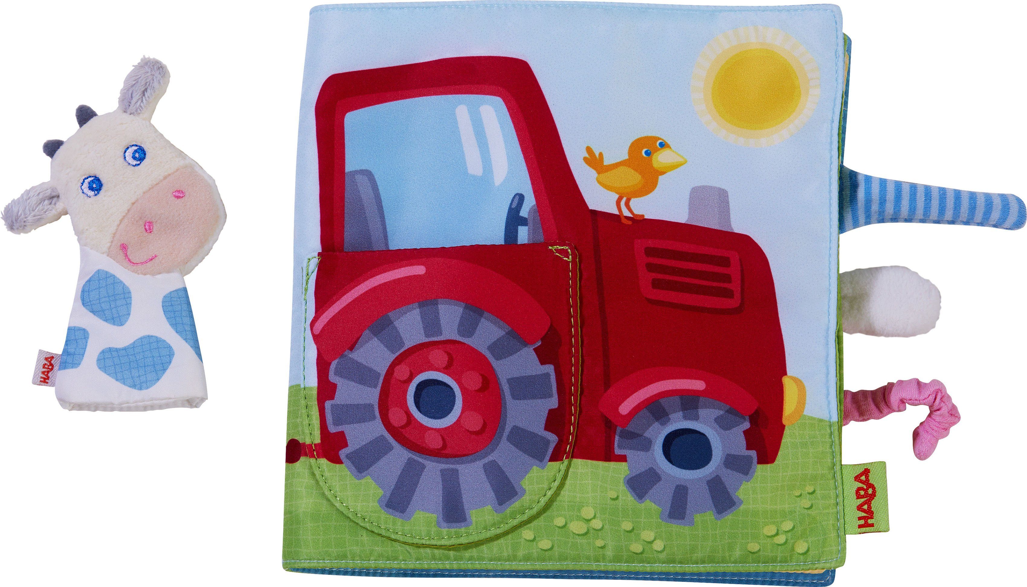 Haba Grijpspeeltje Textielen boek boerderij