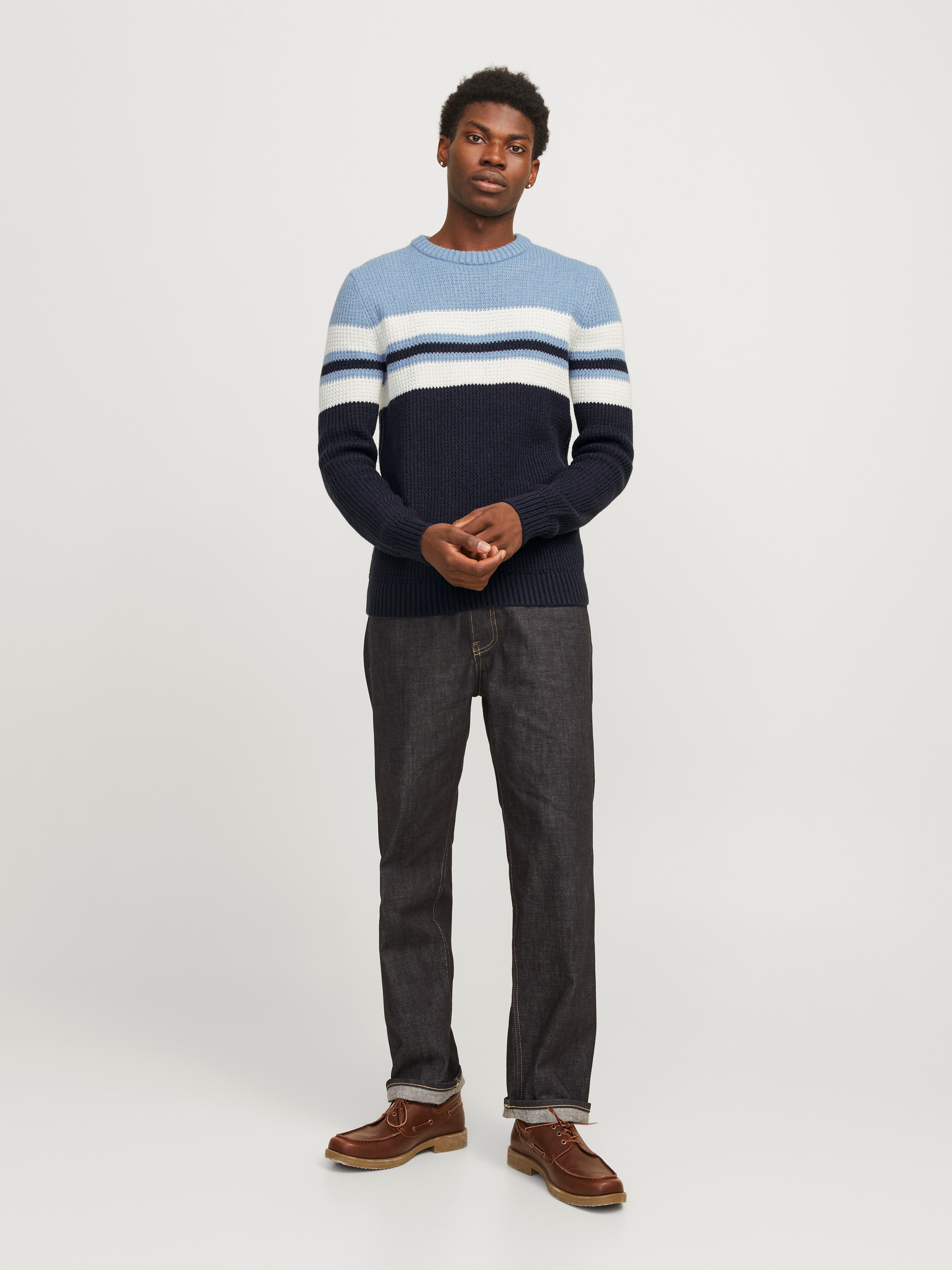 Jack & Jones Trui met ronde hals JJSANDER KNIT CREW NECK