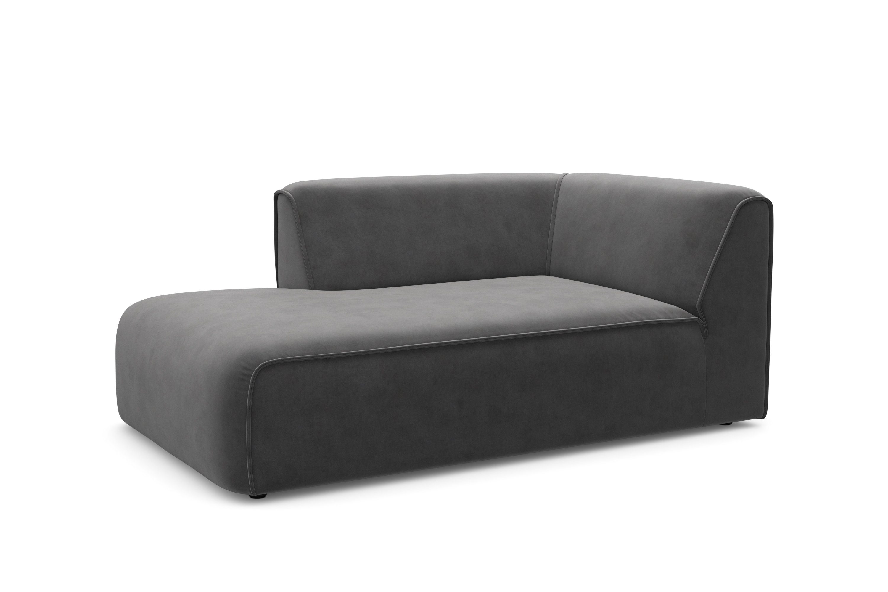 RAUM.ID Ottomane Merid chaise longue, afmetingen B/D/H: 100/162/70 cm als module of apart te gebruiken, voor individuele samenstelling