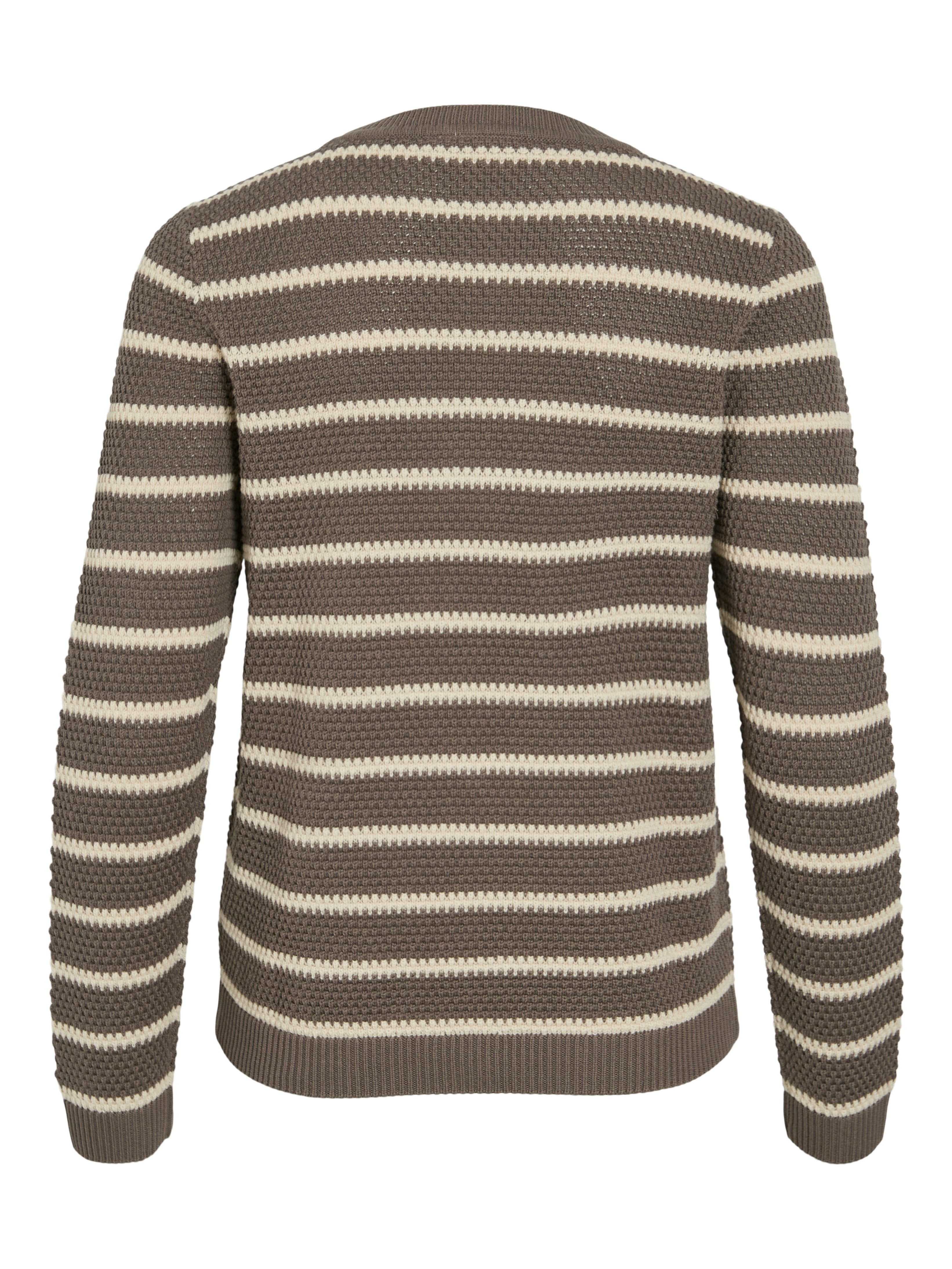 Vila Trui met ronde hals VIDALO O-NECK L/S STRIPE KNIT TOP- NOOS