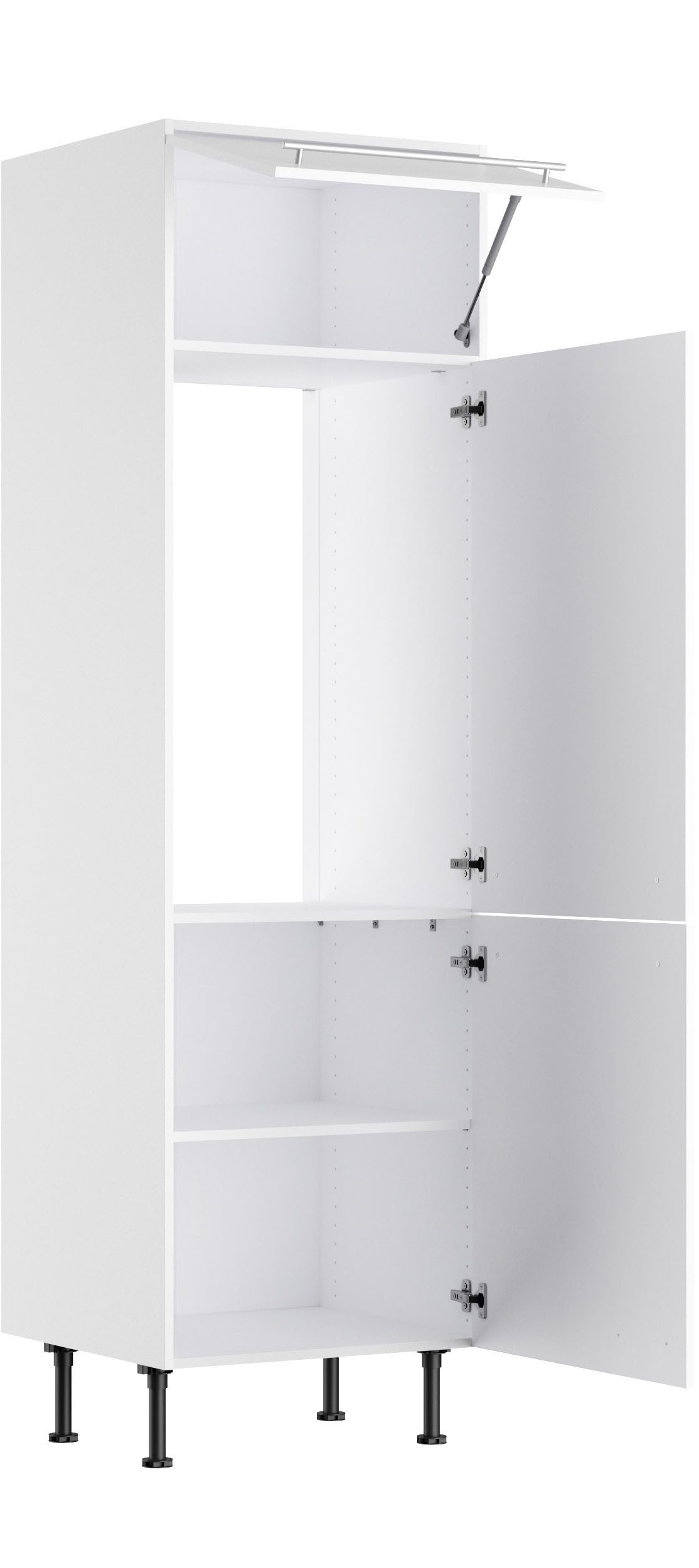 OPTIFIT Koelkastombouw KS-Bern2 Breedte 60 cm, hoogte 211,8 cm, 1 klep, 2 deuren, 1 legplank