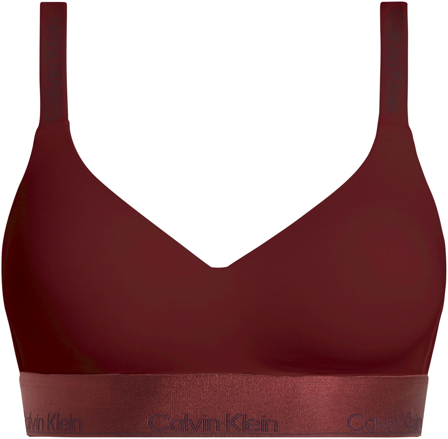 Calvin Klein Bralette LIGHTLY LINED BRALETTE met glanzende onderband