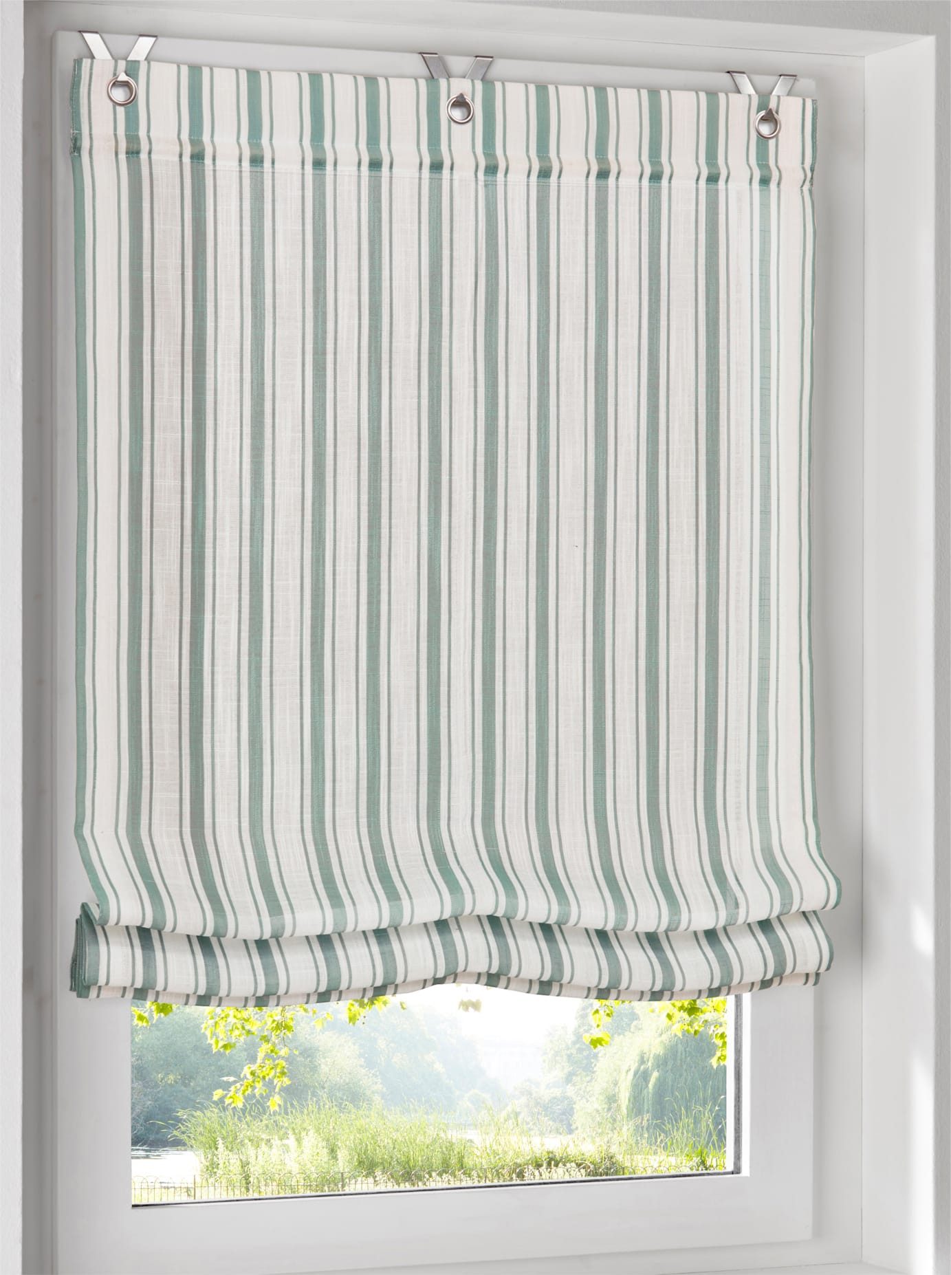 heine home Romeins rolgordijn (1 stuk) vouwgordijnen & jaloezieën blauw
