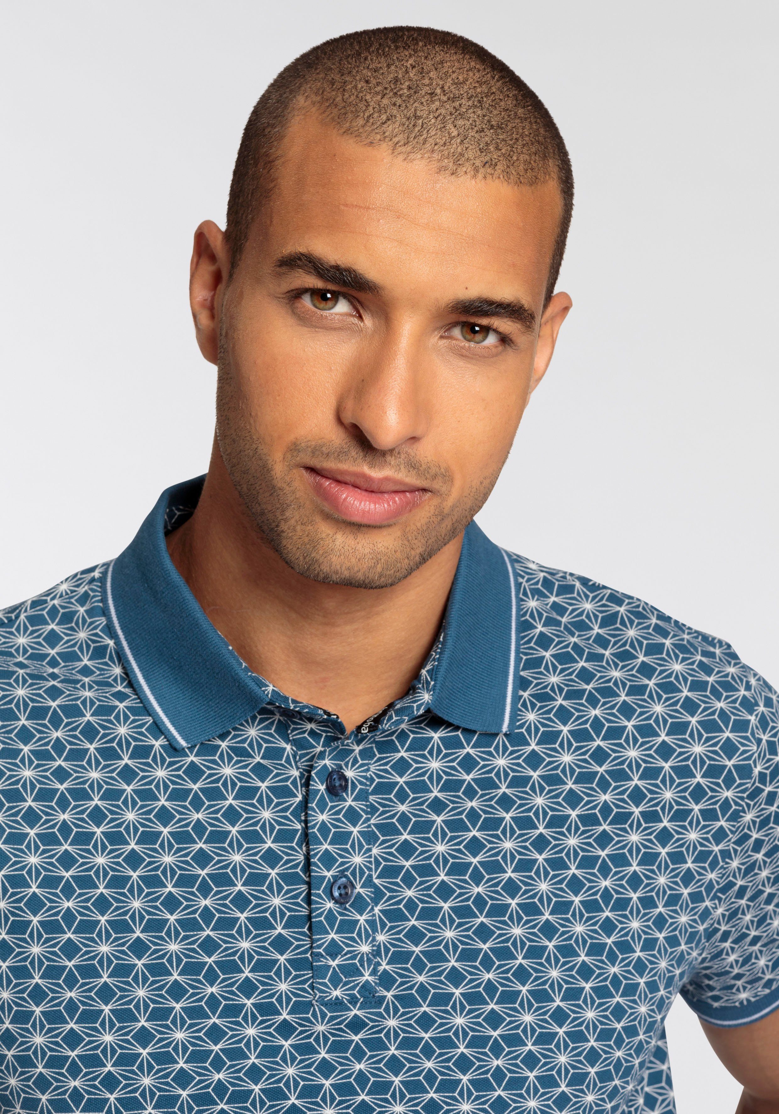 Bruno Banani Poloshirt met all-over print