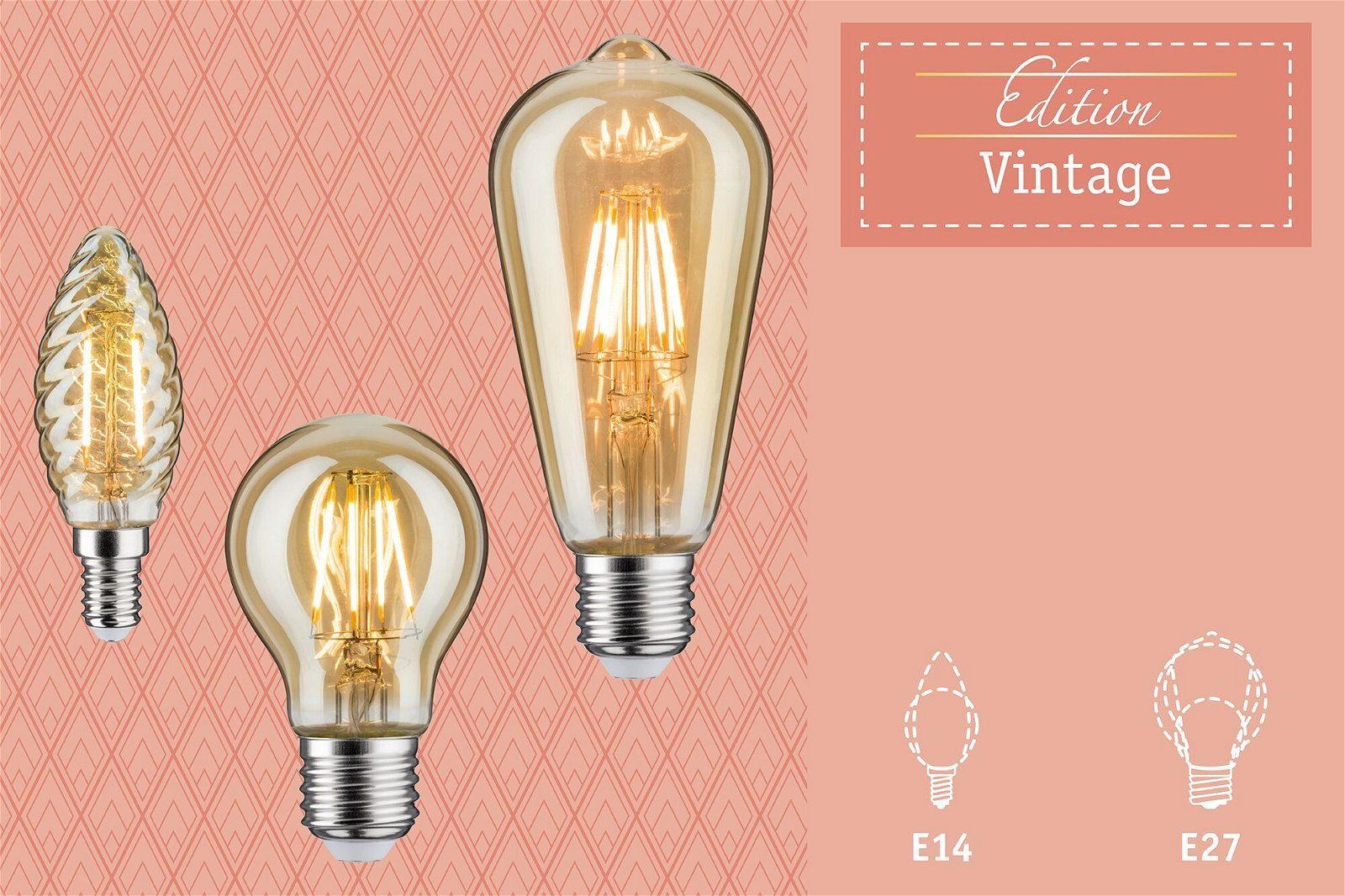 Paulmann Led-verlichting G95 680lm 6,5W goudkleur 2500K 230V (1 stuk)