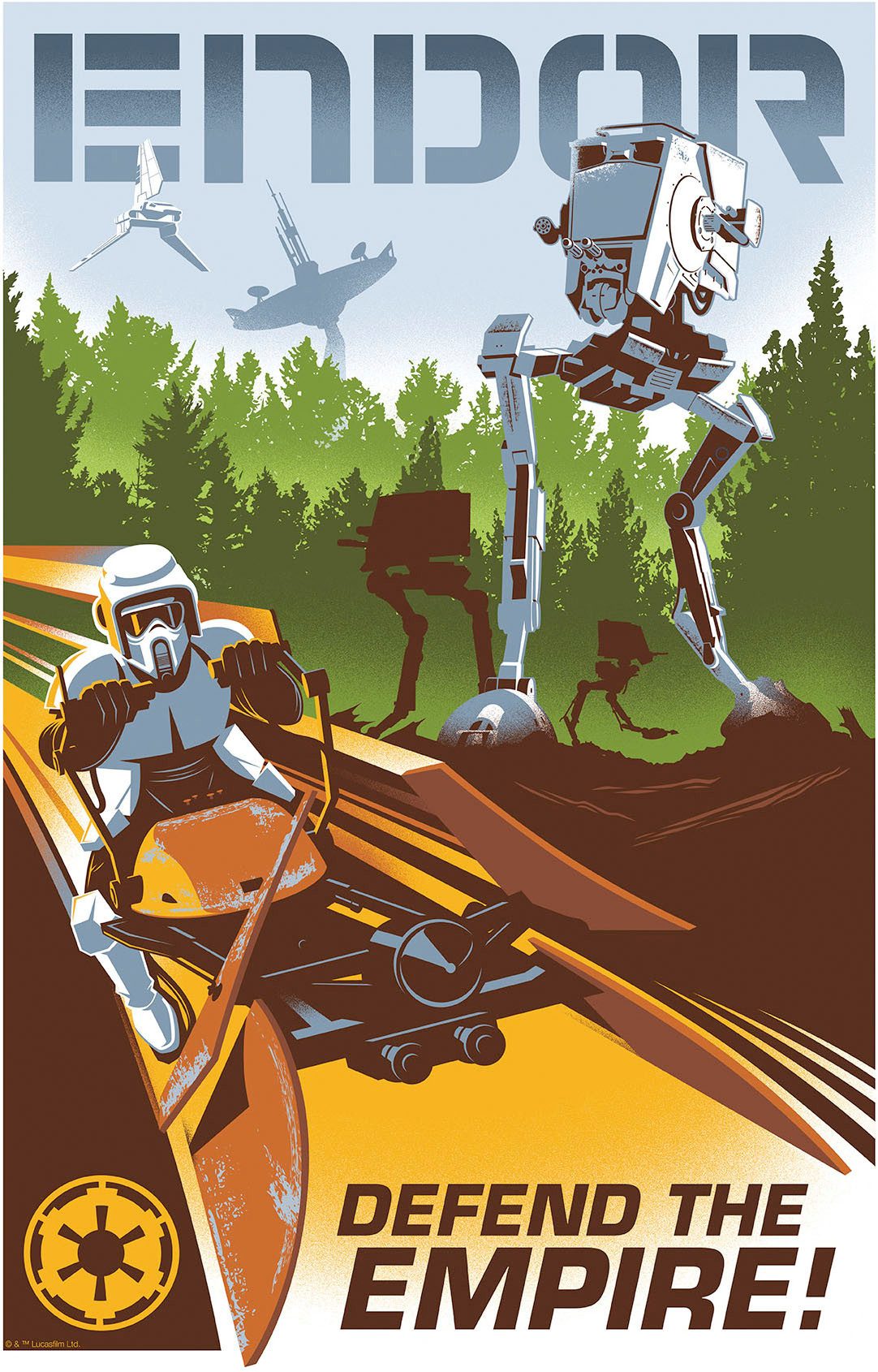 Komar Artprint Star Wars Defend the Empire 300 x 280 cm (breedte x hoogte) - behang, vlies, woonkamer, slaapkamer (1 stuk)