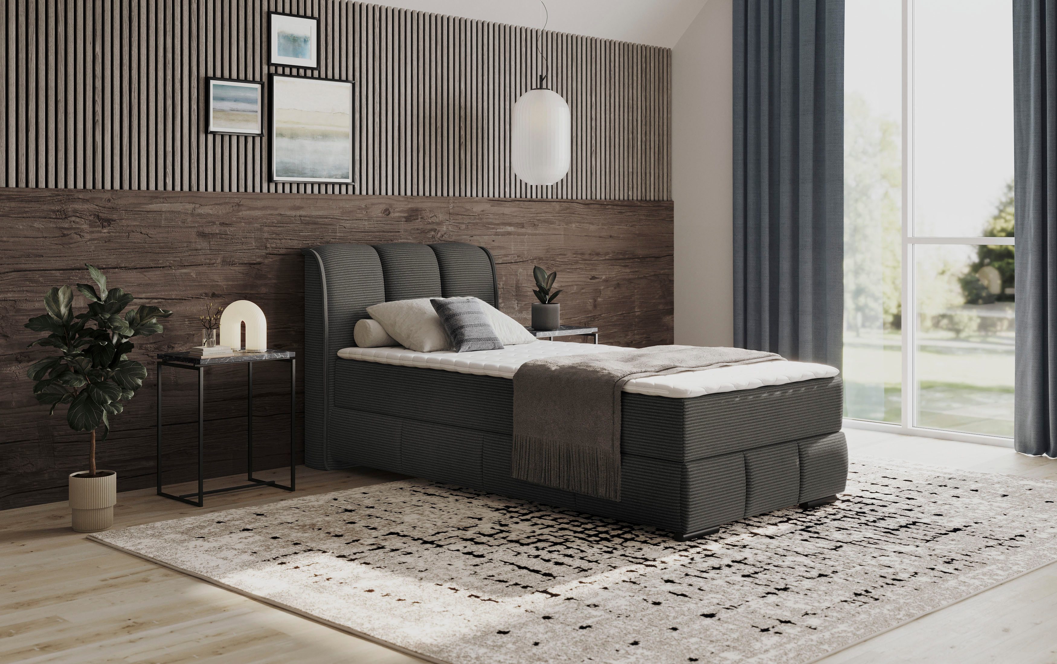 INOSIGN Boxspring Bethany met bedkist, incl. matras Topmatras en sierkussen, in verschillende hardheden beschikbaar