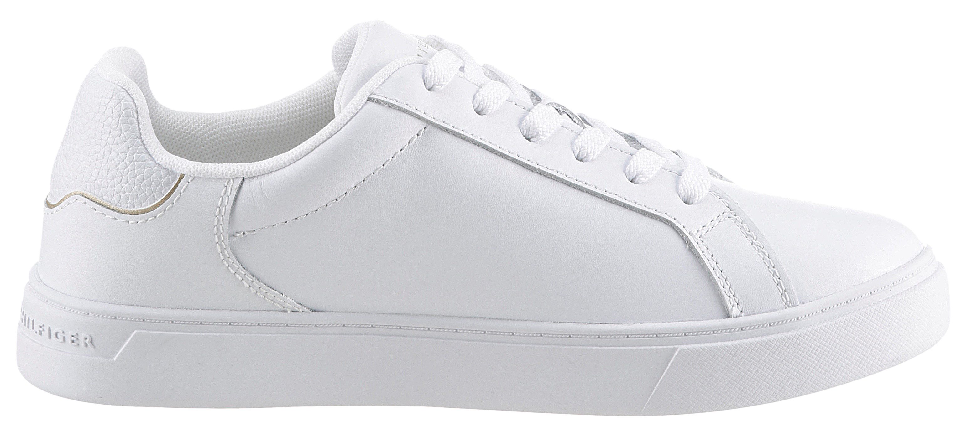 Tommy Hilfiger Sneakers ESSENTIAL COURT SNEAKER STRIPES , vrijetijdsschoen, halfschoen, veterschoen met gepolsterde schacht