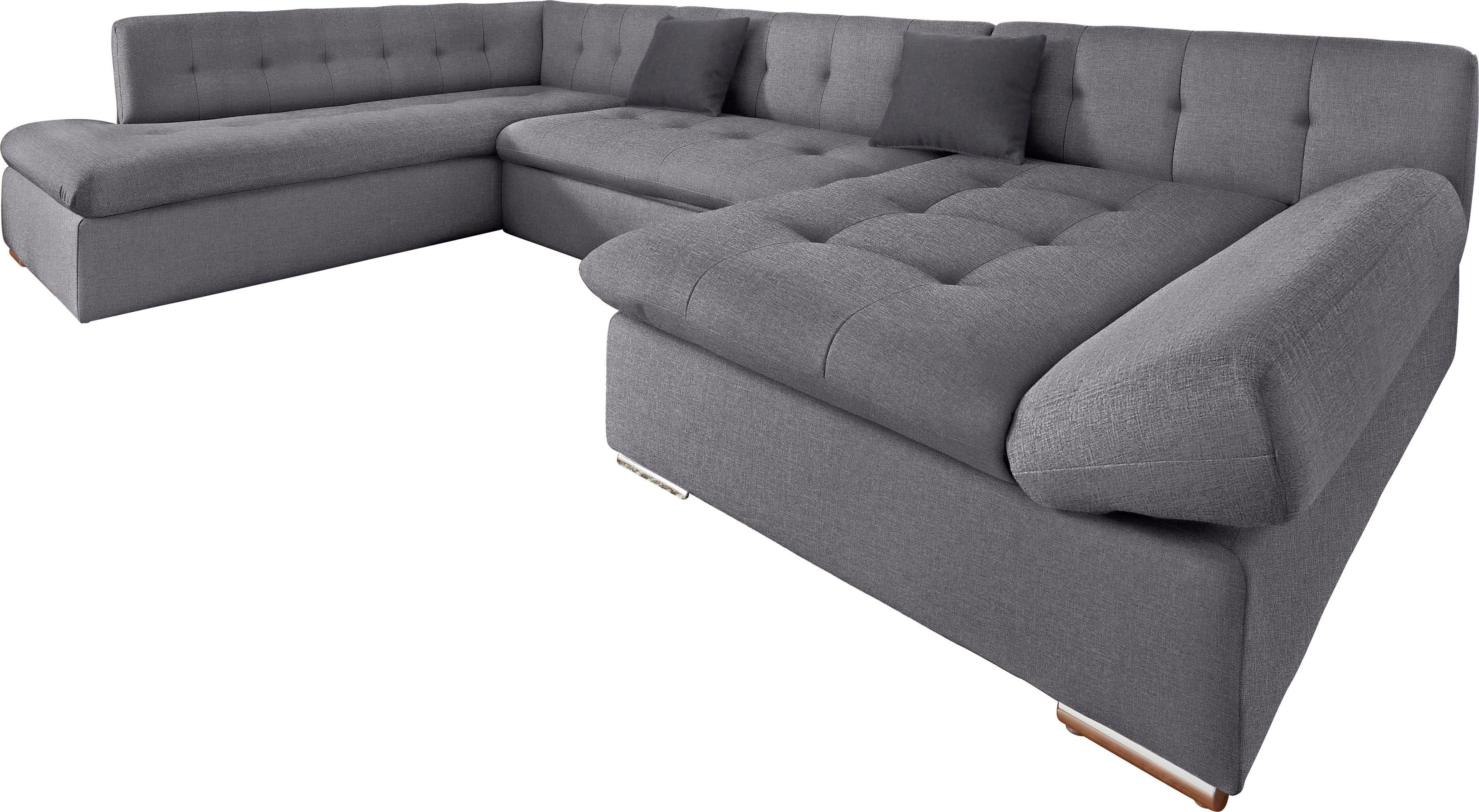 TRENDMANUFAKTUR Zithoek Reggae II, incl. armleuningverstelling, tijdloos modern, comfortabel, U-vorm