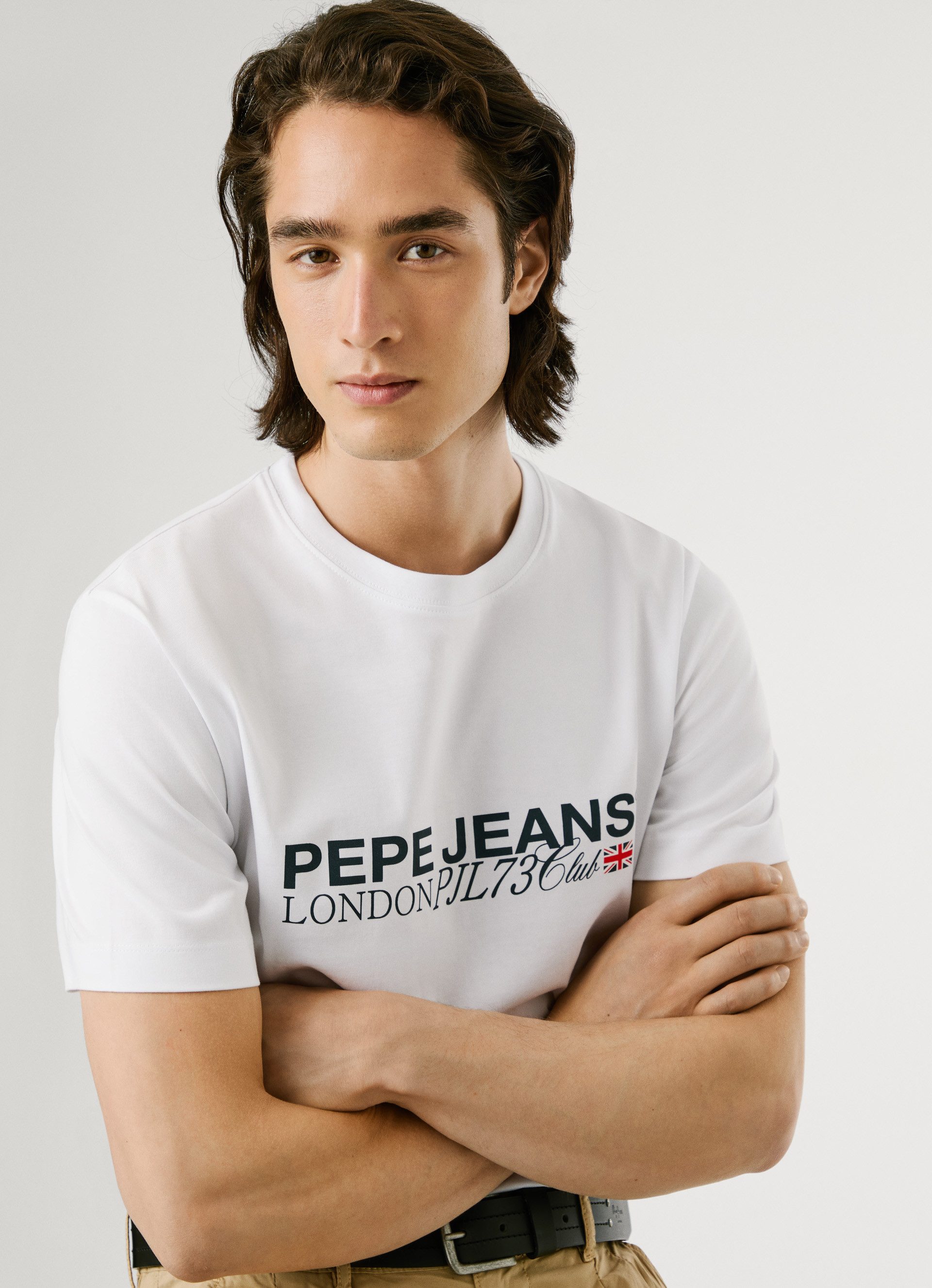 Pepe Jeans T-shirt MATTHEW TEE Regular fit met ronde hals