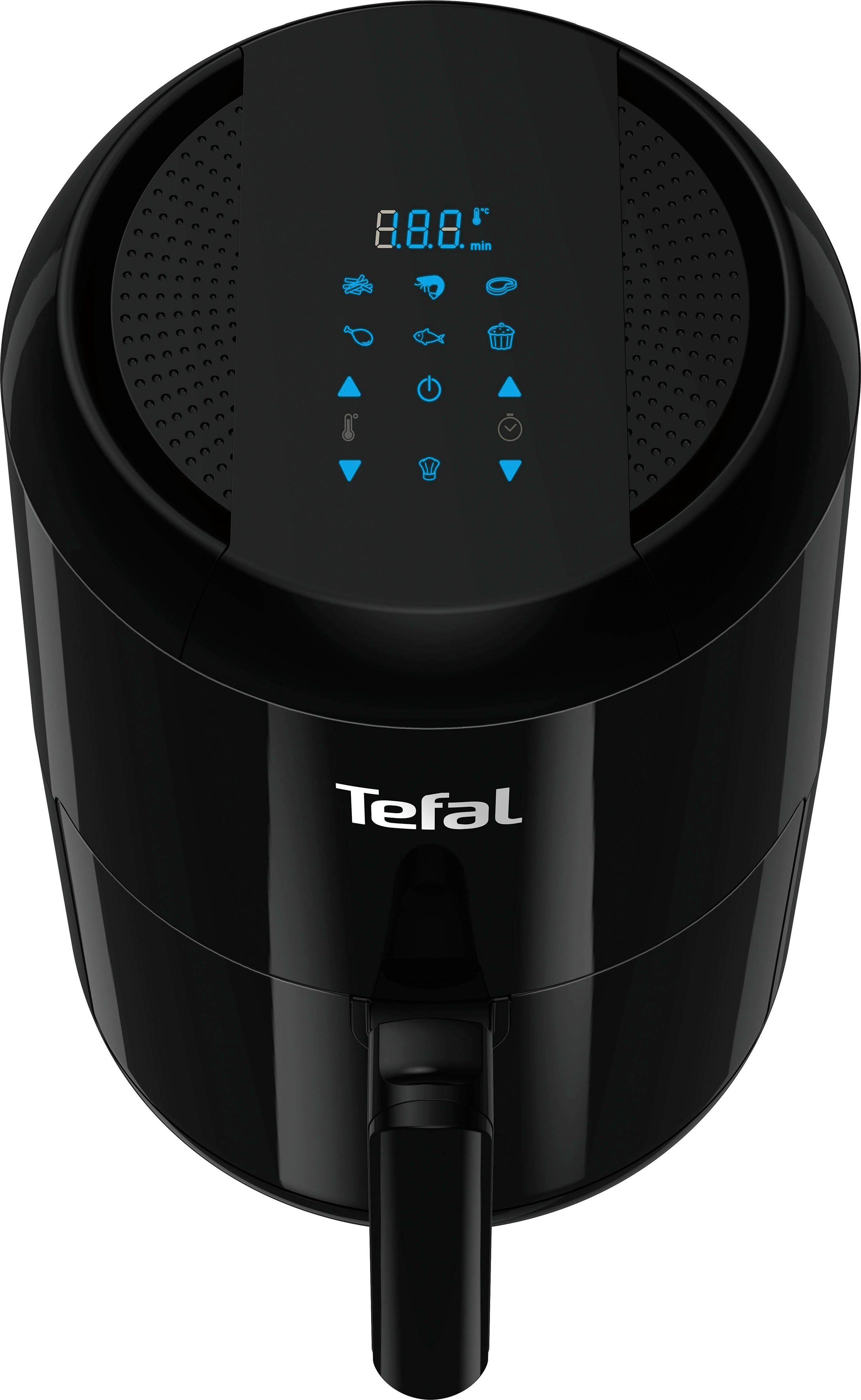 Tefal Airfryer EY3018 Easy Fry Compact Capaciteit: 1,6L, 6 kookprogramma's, timer, gezond zonder vet/olie, EY3018