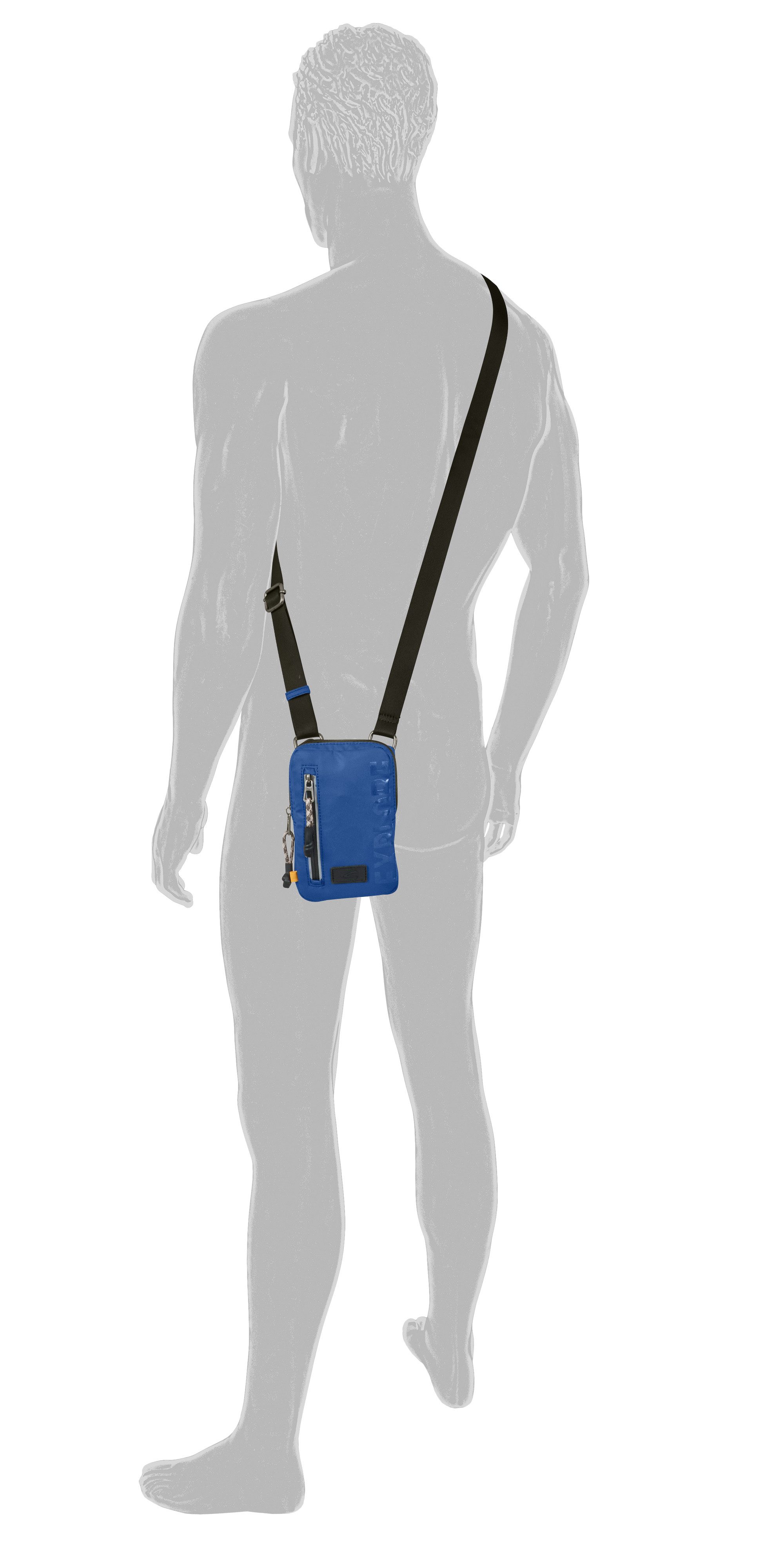 camel active Gsm-tasje Explore waterafstotend gerecycled nylon en reflecterende ritsen