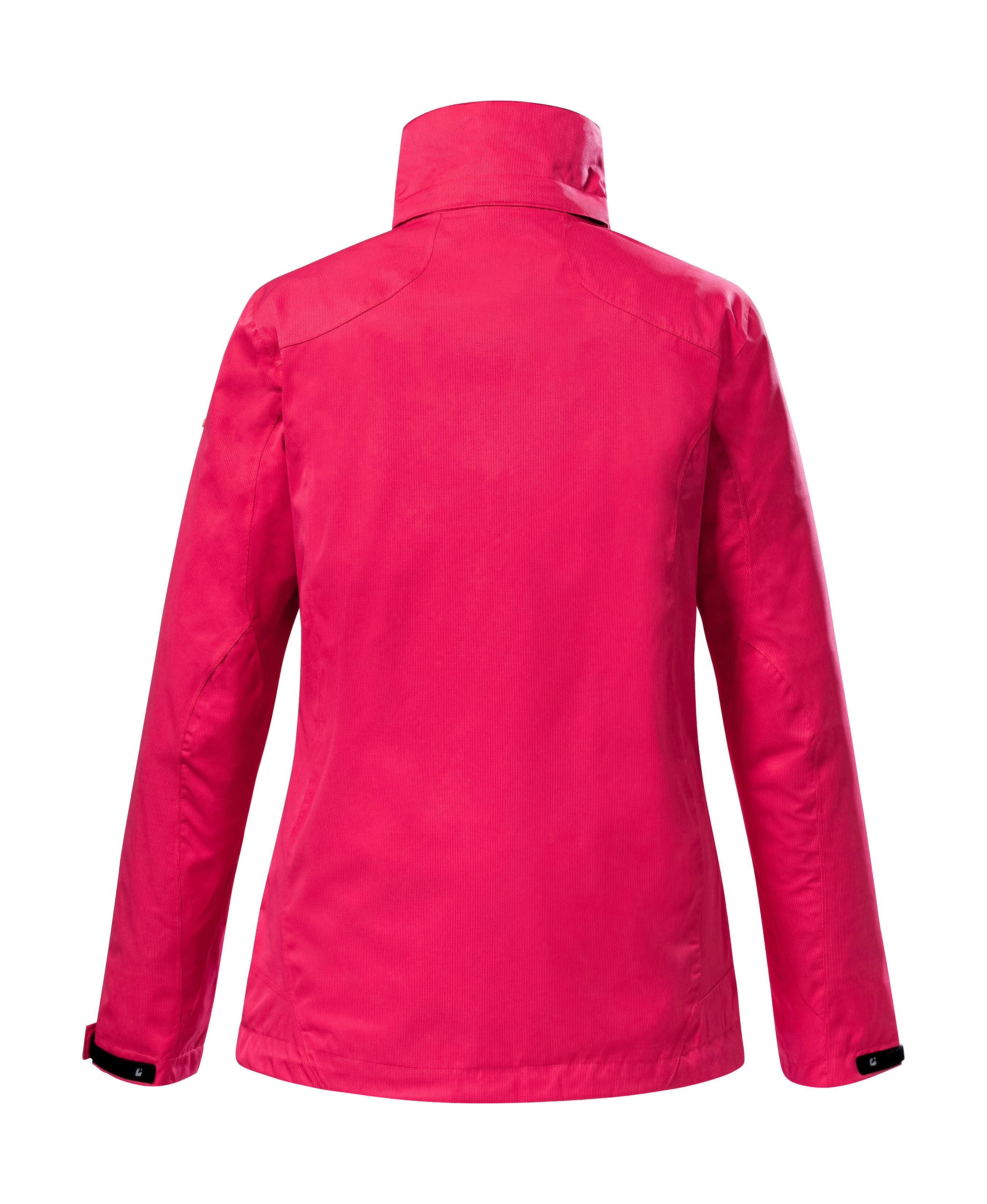 Killtec Outdoorjack KOS 133 KG WMN JCKT waterdichte functionele jas in korte maat: verkorte mouwen en romp