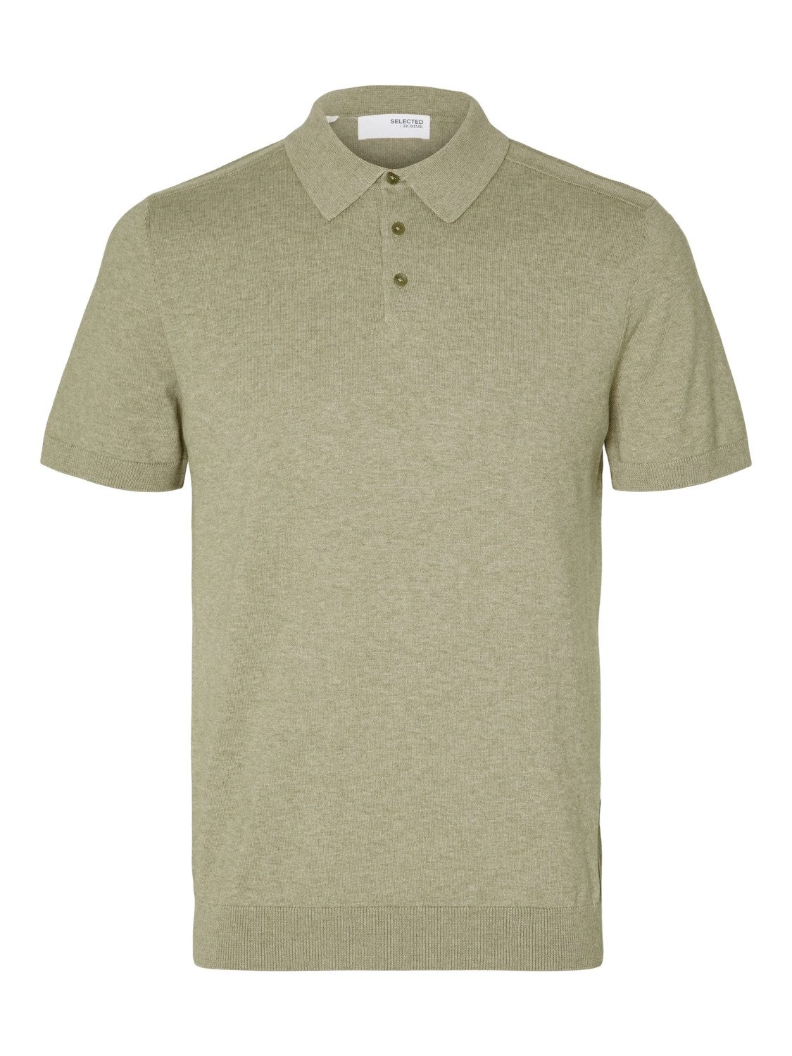 SELECTED HOMME Poloshirt SLHBERG SS KNIT POLO NOOS