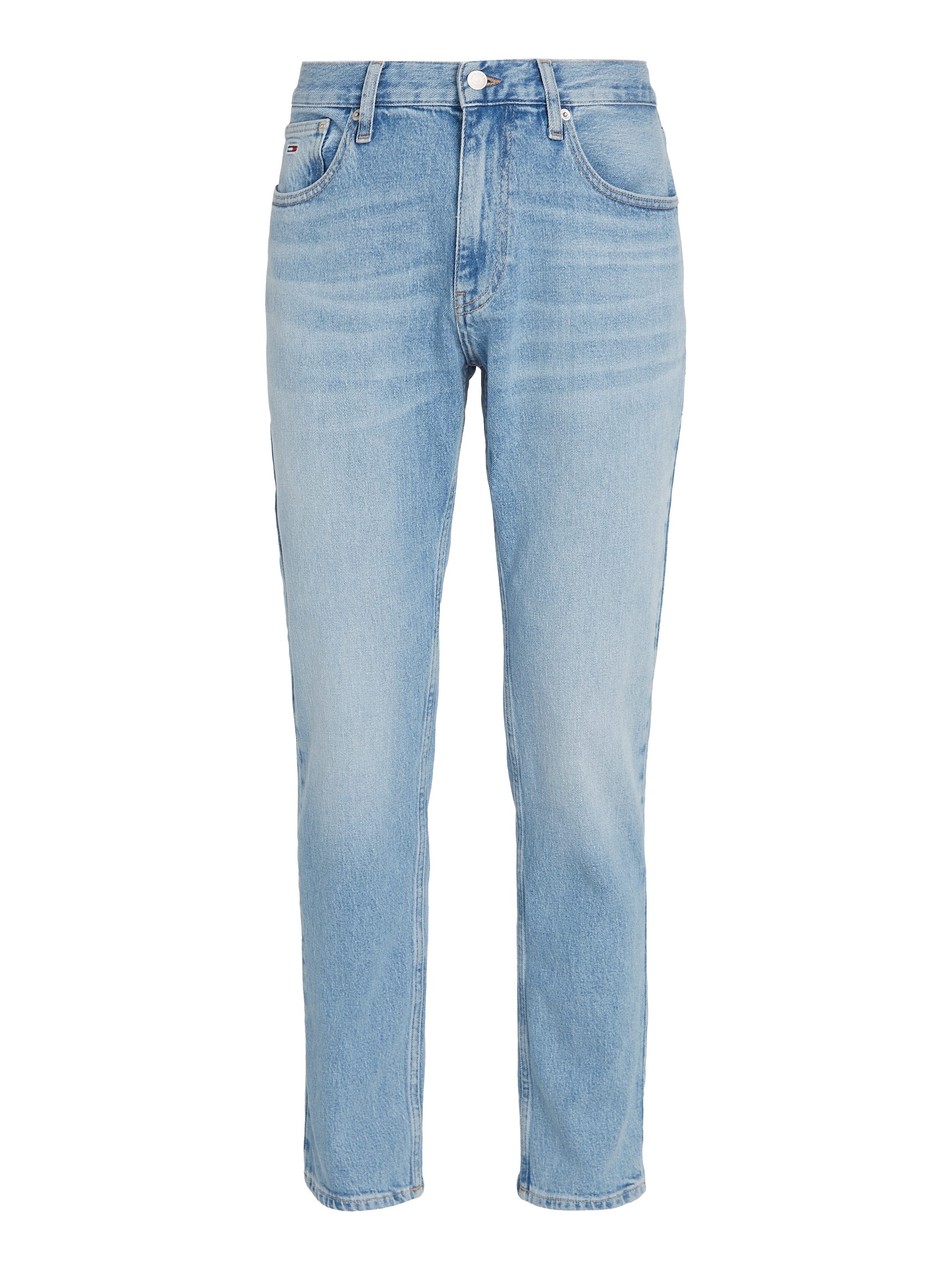 TOMMY JEANS Slim fit jeans RYAN SLIM STRAIGHT met gestempeld logo