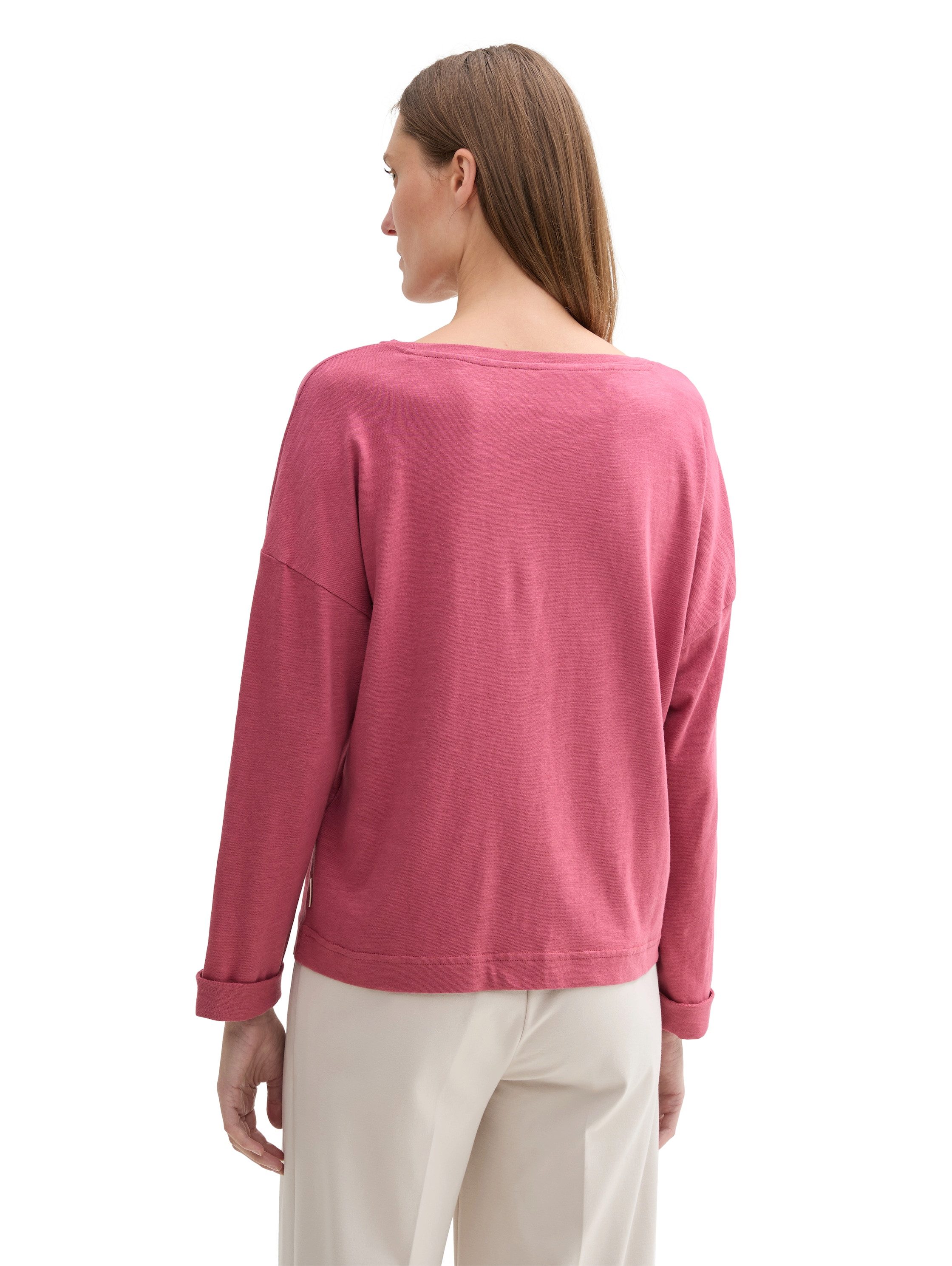 Tom Tailor Shirt met lange mouwen met borstzak