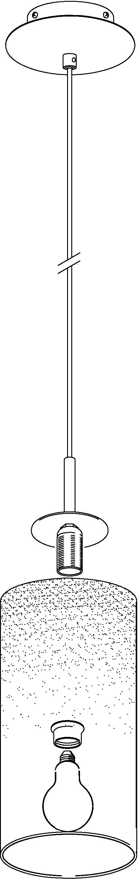 EGLO Hanglamp TROY 3 Hanglamp, hanglamp